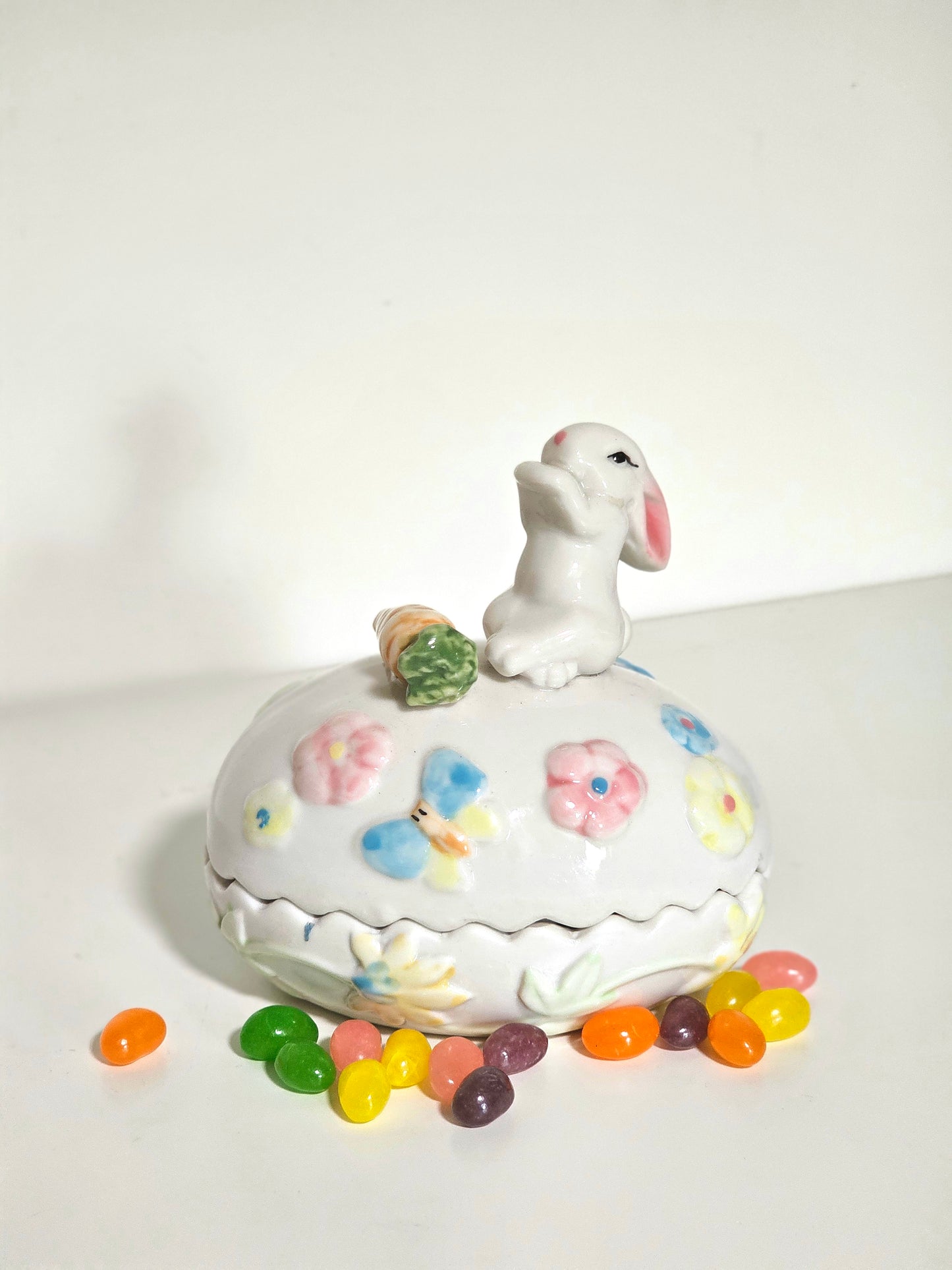 Lidded Easter Egg Jelly-Bean Dish