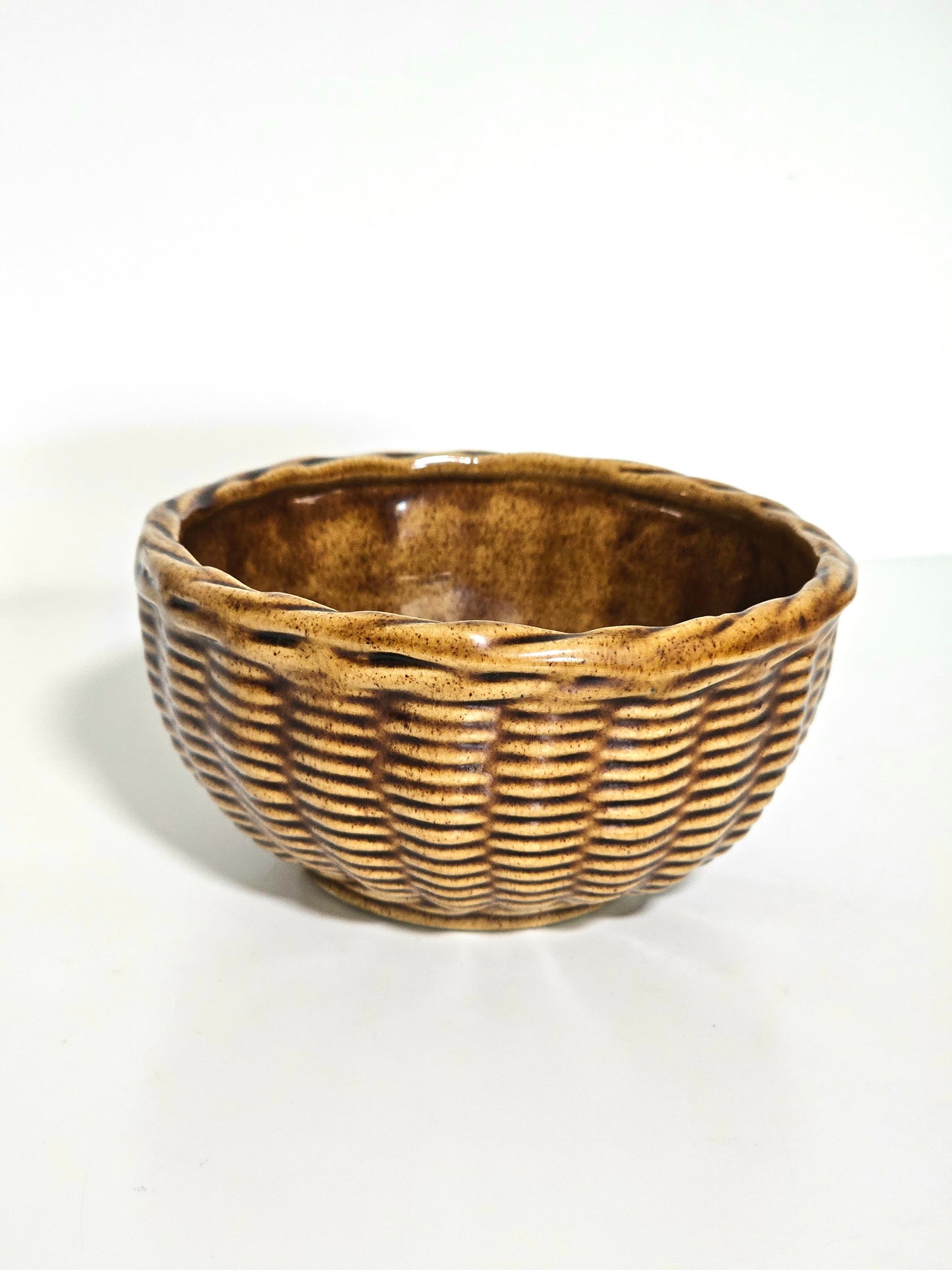 Green Gables PEI Ceramic Wicker Basket
