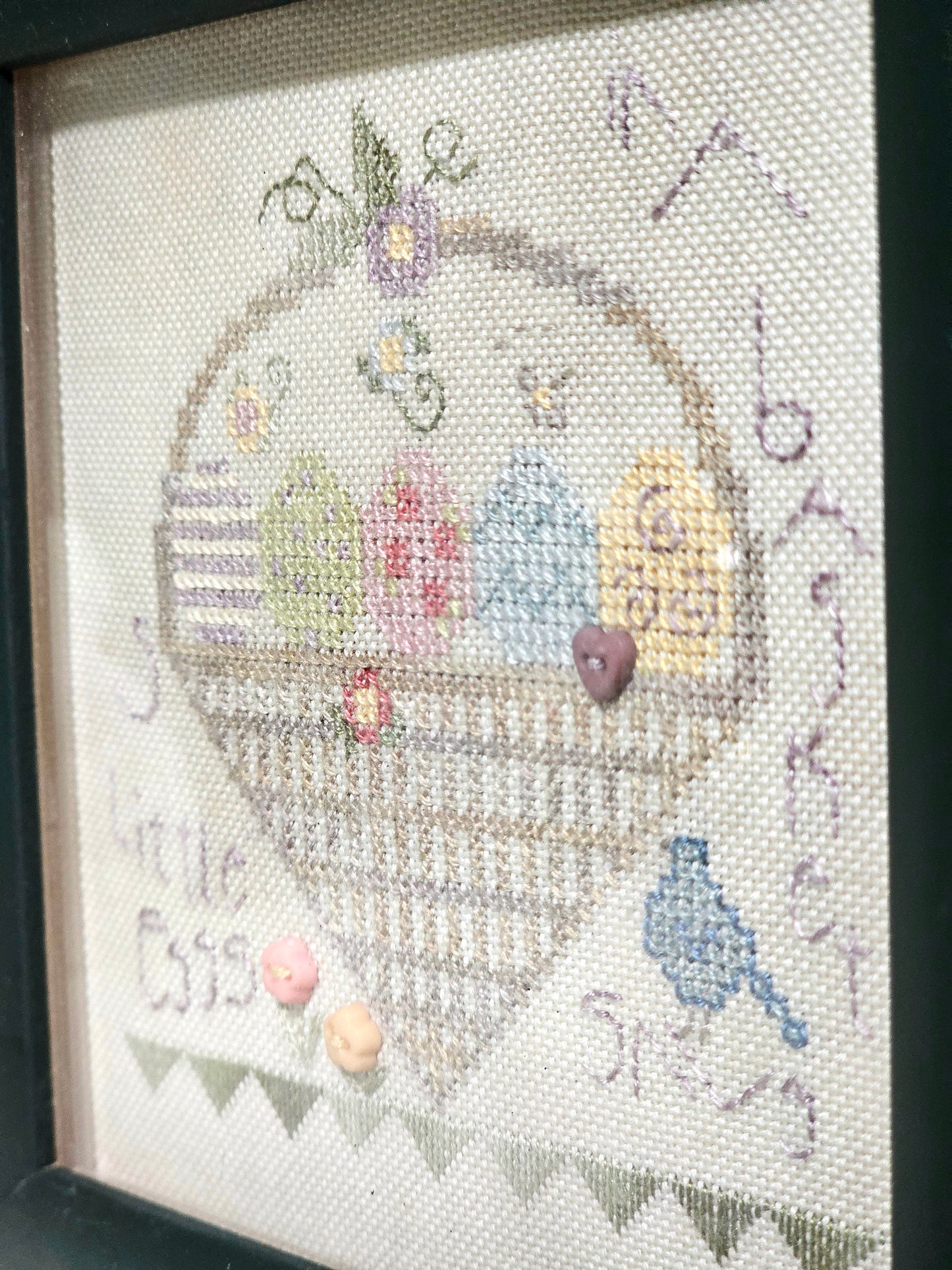 Needlepoint "Little Eggs" Easter Crewel