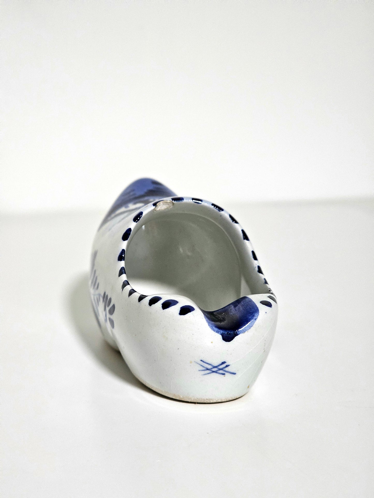 Handpainted Delft Blue Clog Shoe Ashtray
