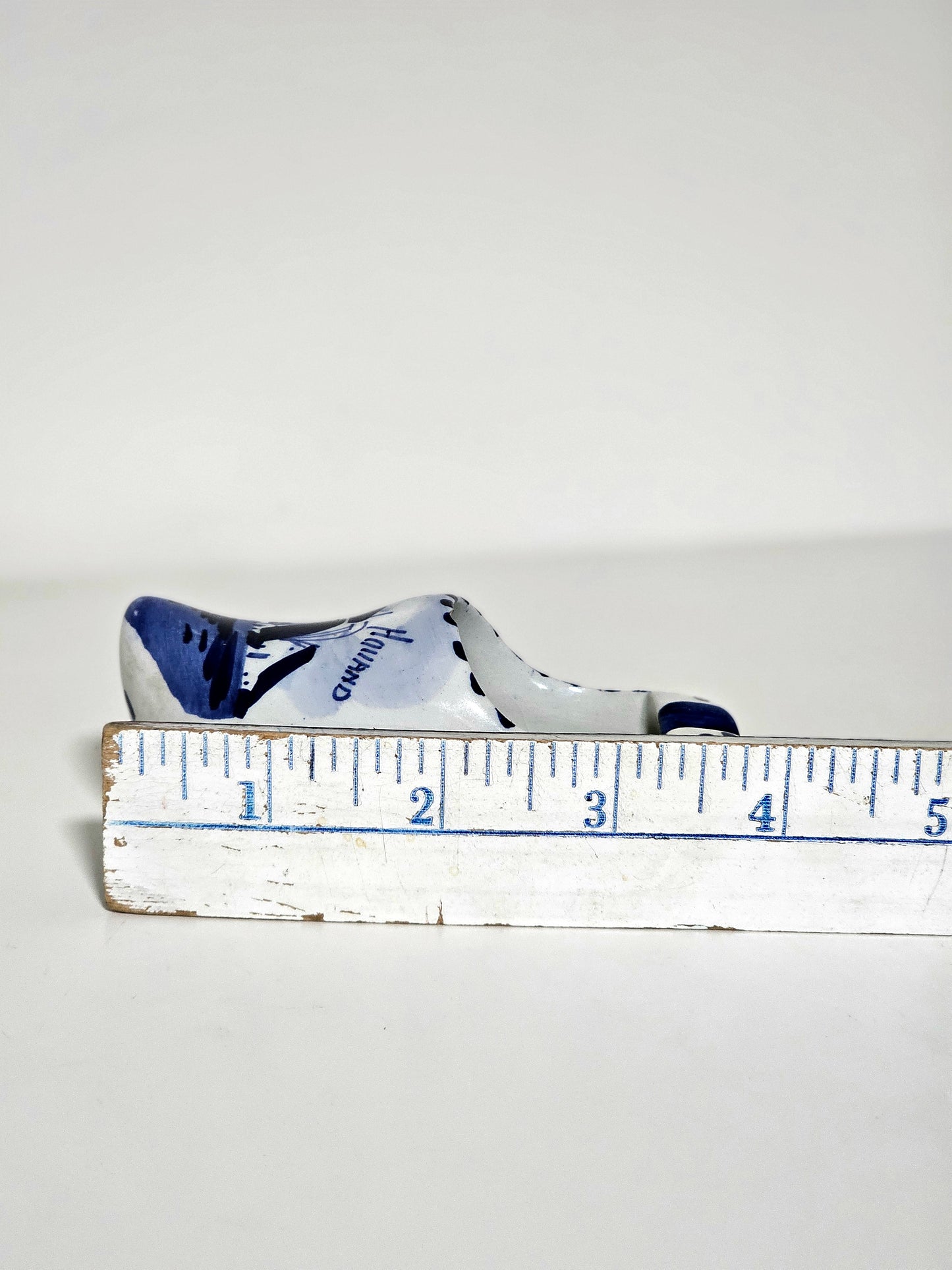Handpainted Delft Blue Clog Shoe Ashtray