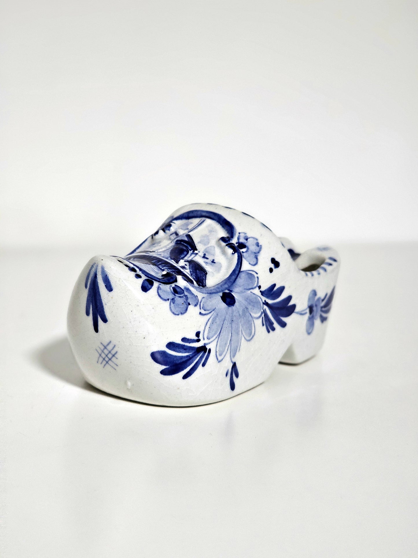 Handpainted Delft Blue Clog Ashtray