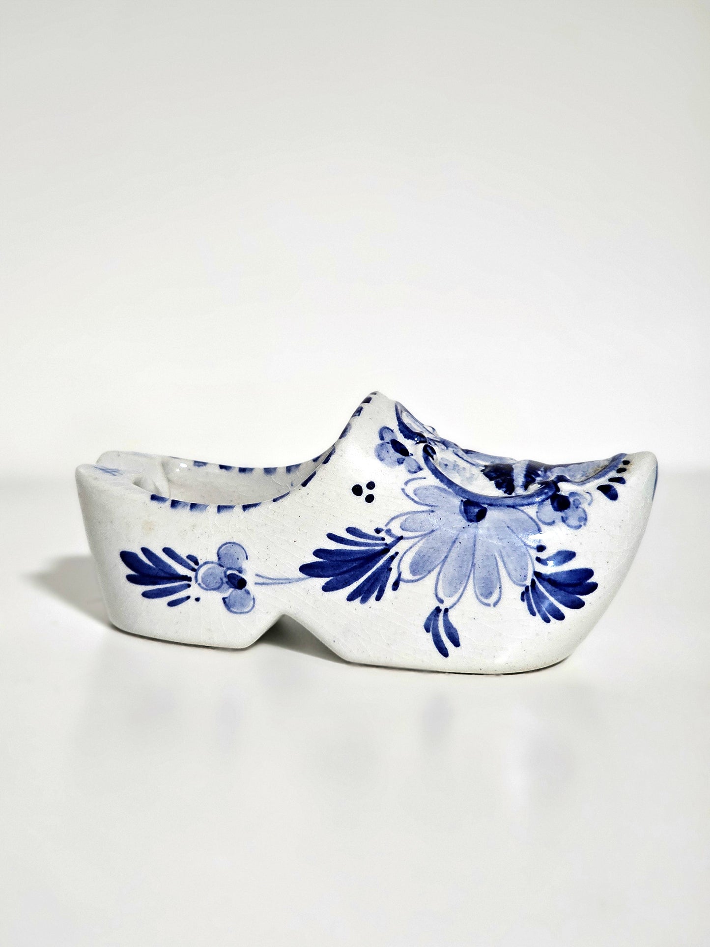 Handpainted Delft Blue Clog Ashtray