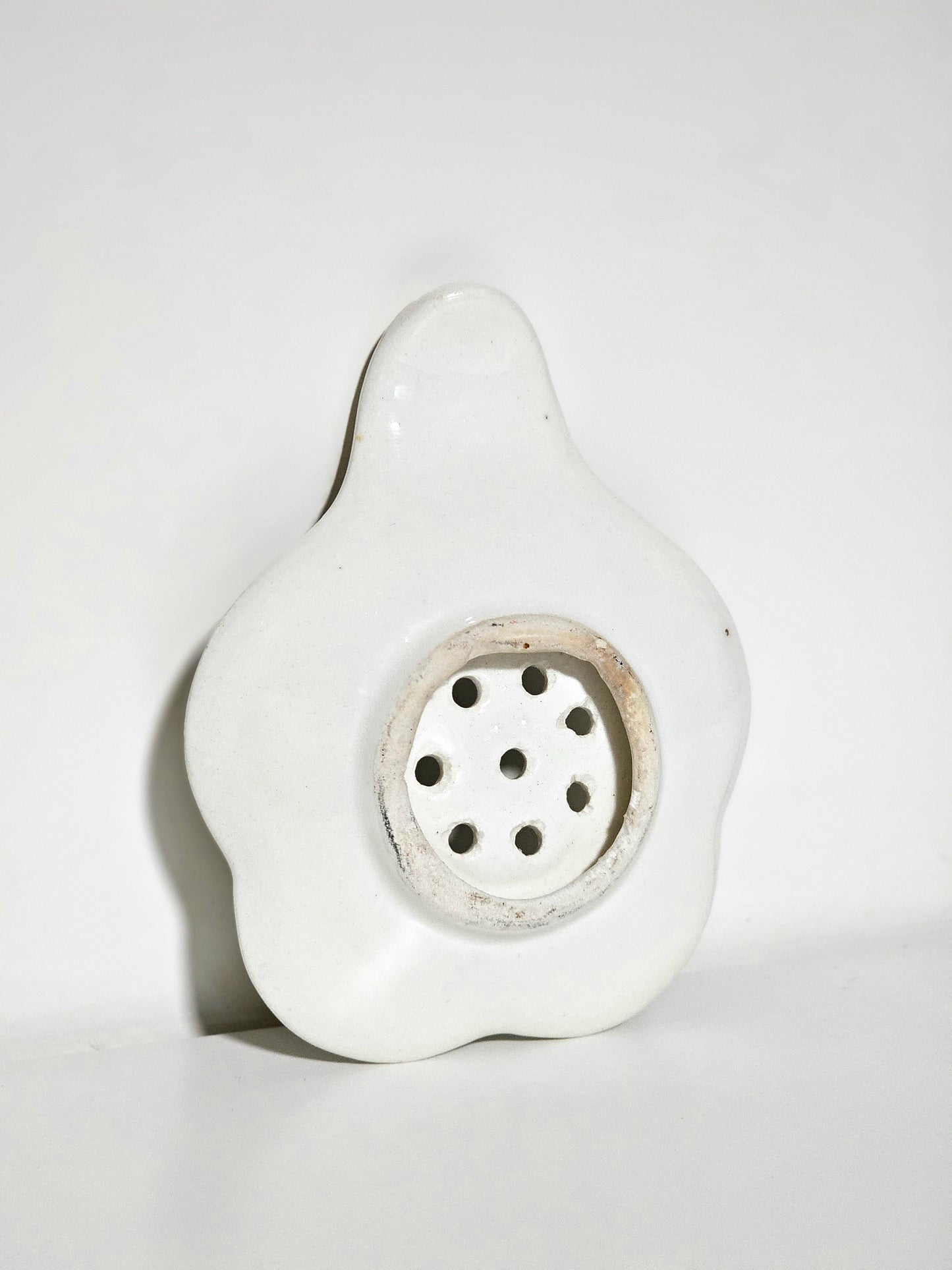 Transferware Ceramic Tea Strainer