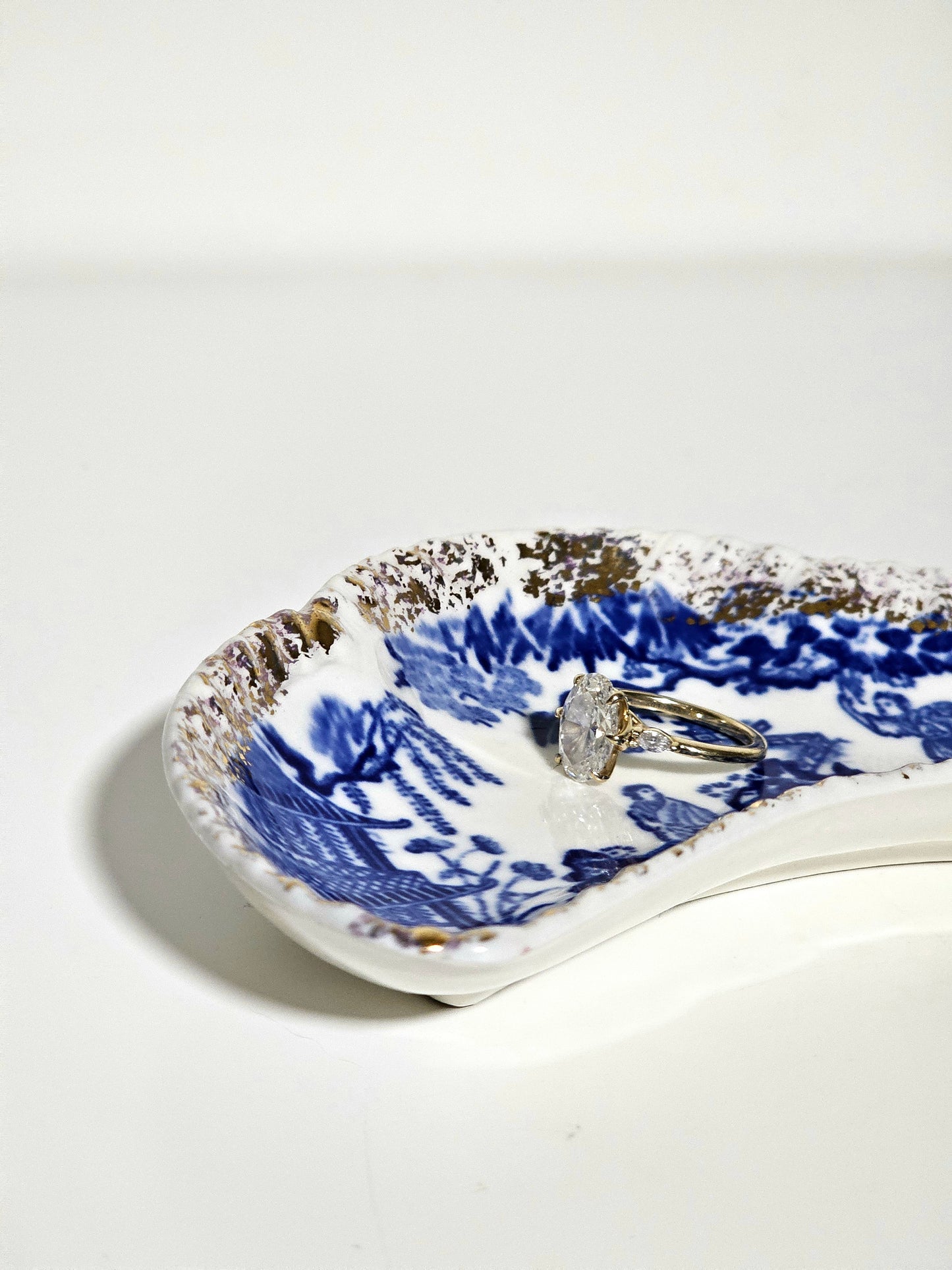 Antique Crescent Bone Dish