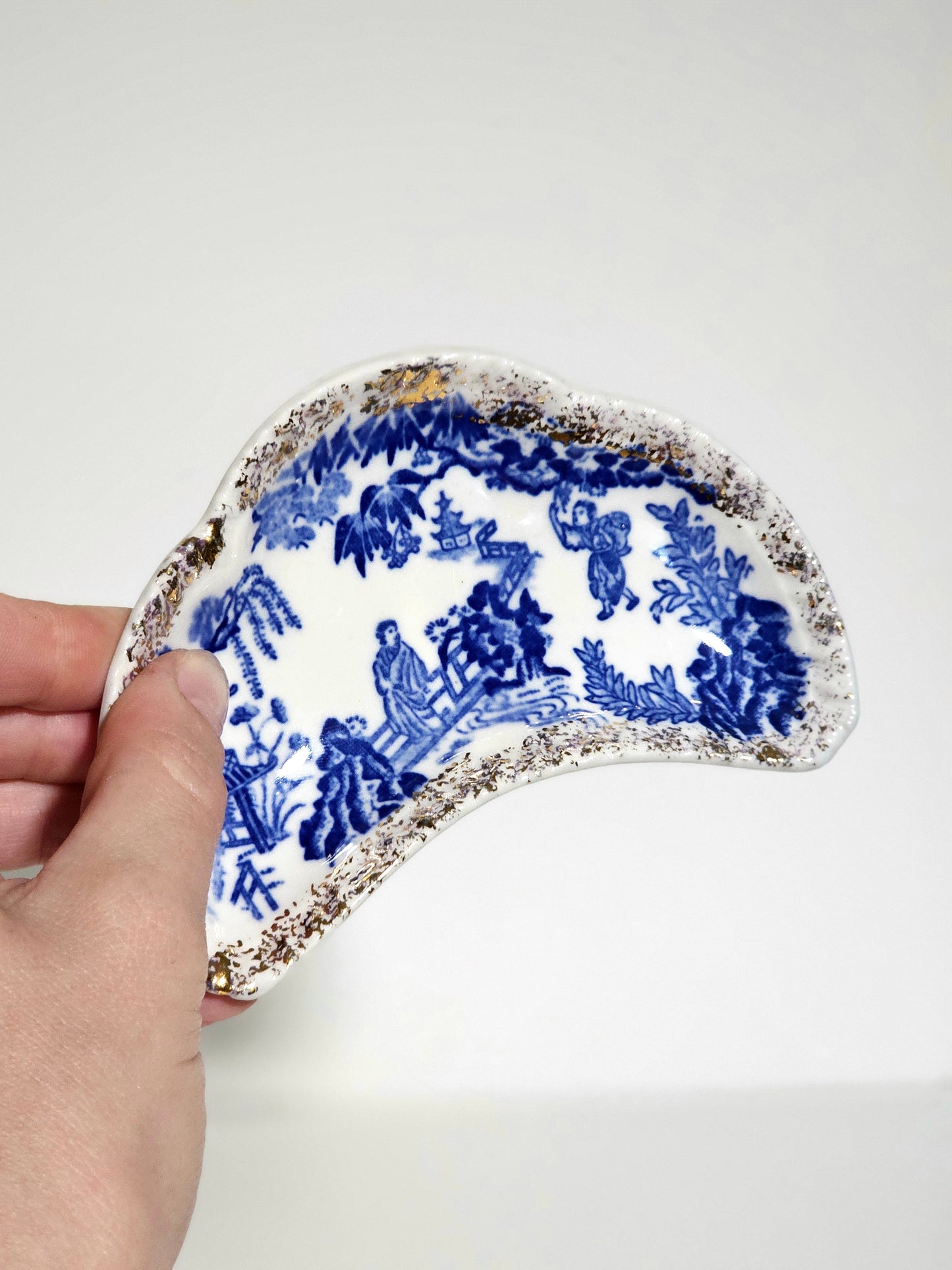Antique Crescent Bone Dish