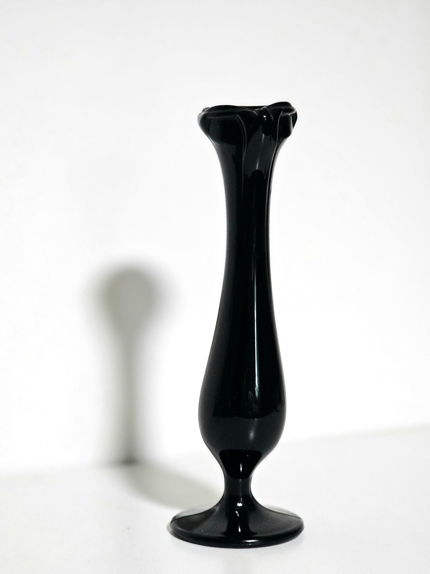 Amethyst Glass Swung Bud Vase