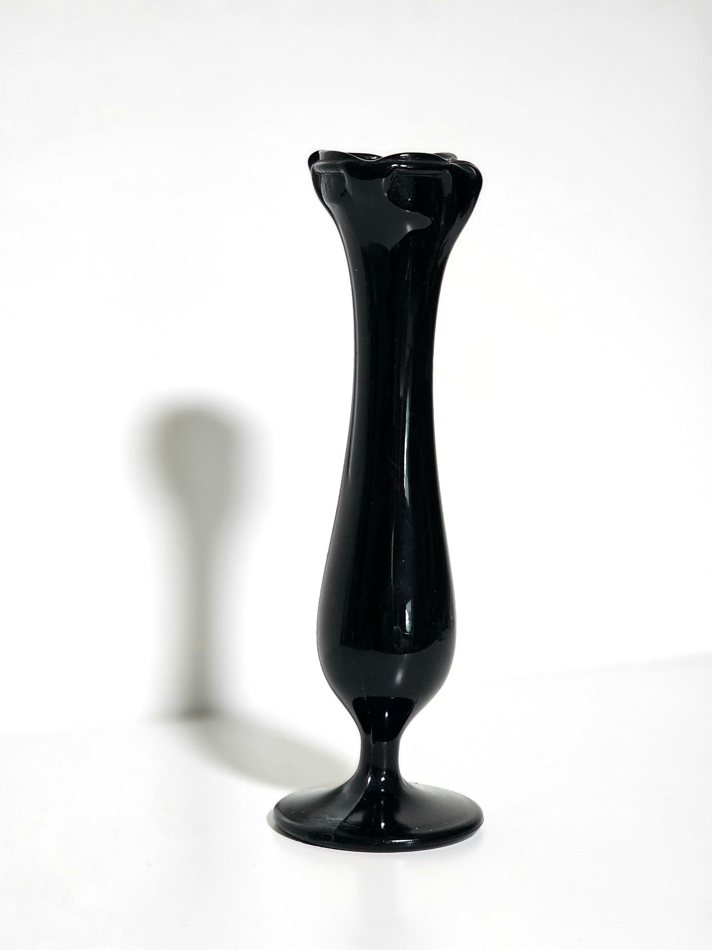 Amethyst Glass Swung Bud Vase