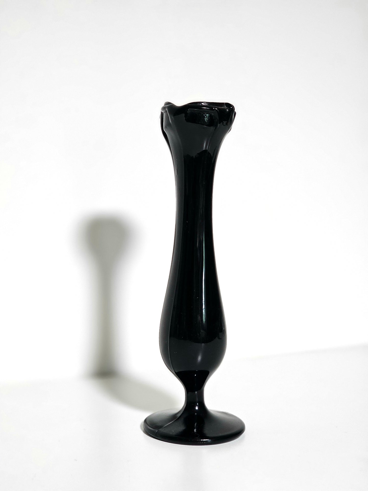 Amethyst Glass Swung Bud Vase