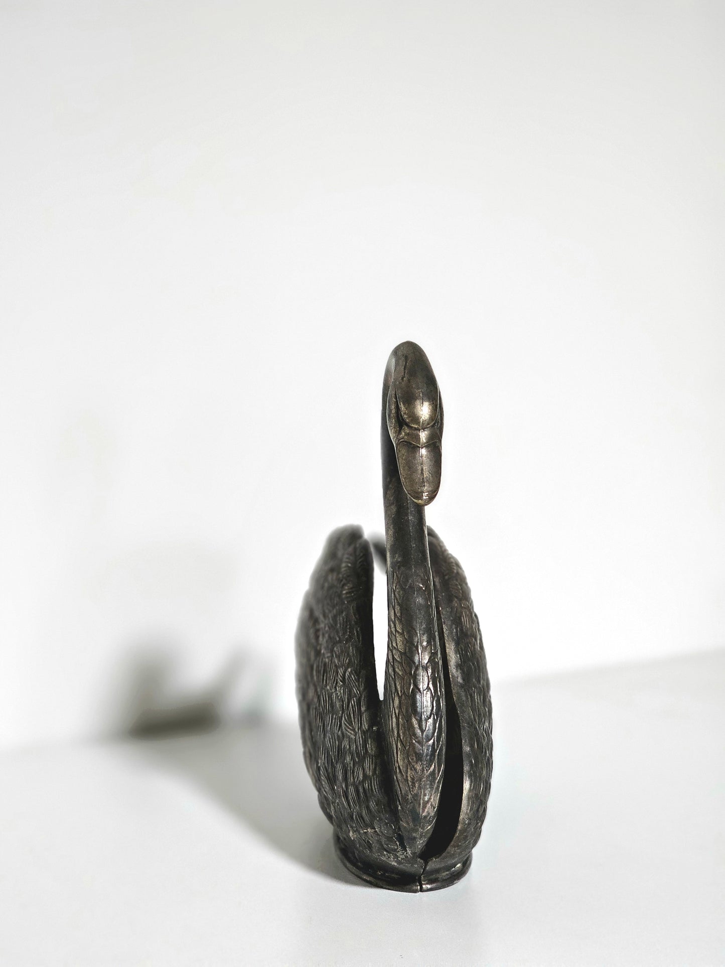 Italian Silverplated Swan Letter Holder