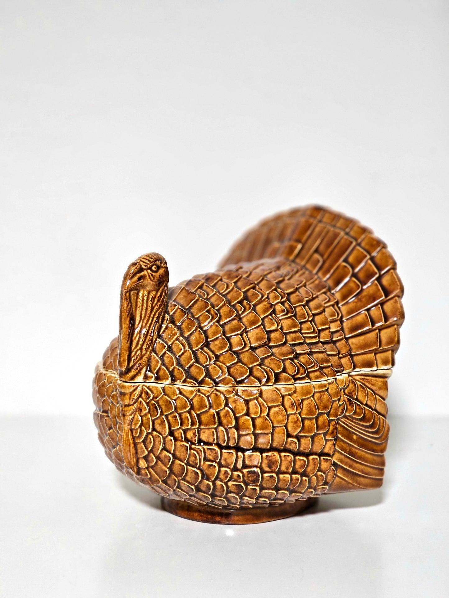 Ceramic Turkey Centerpiece Jar