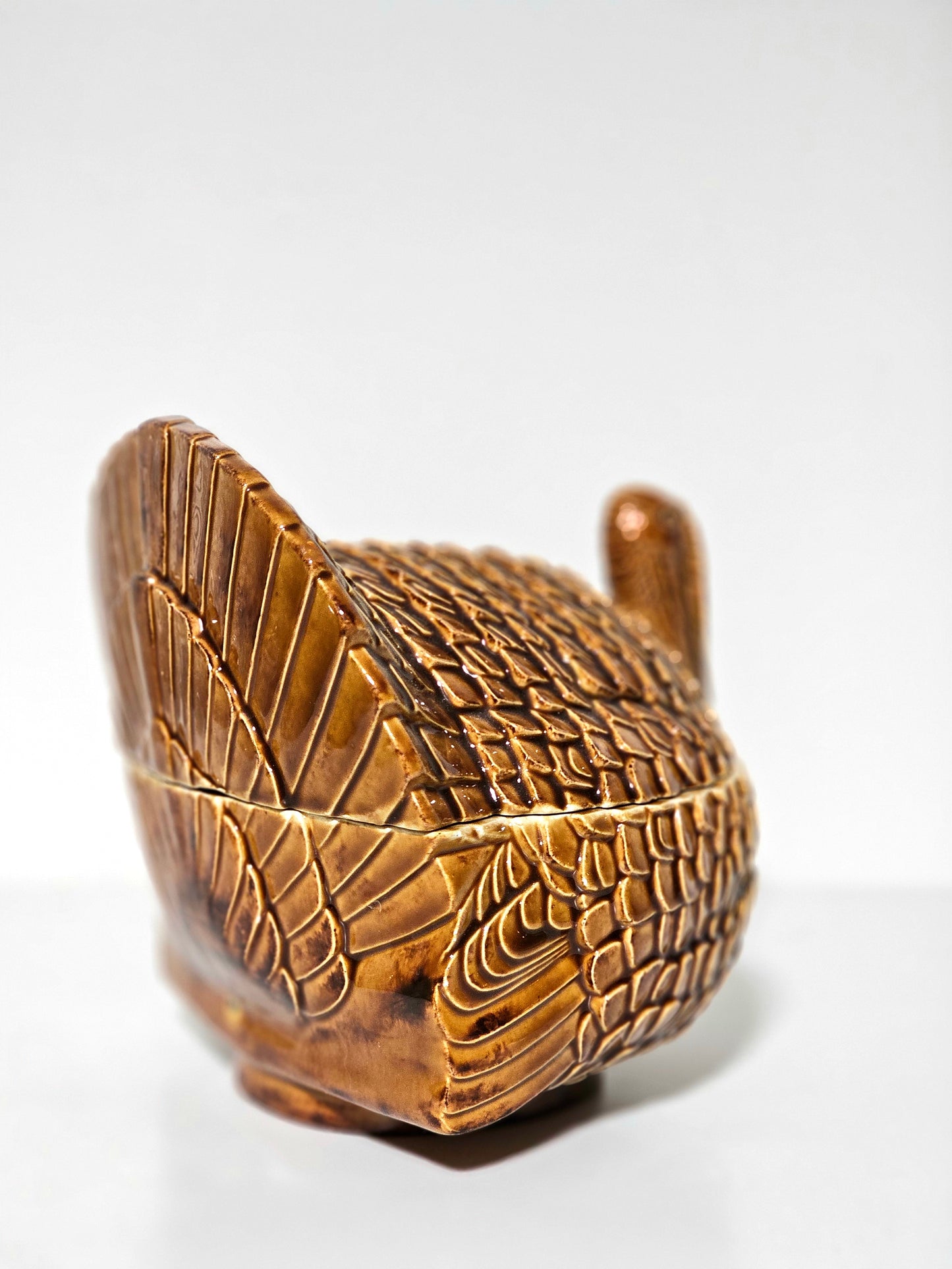 Ceramic Turkey Centerpiece Jar