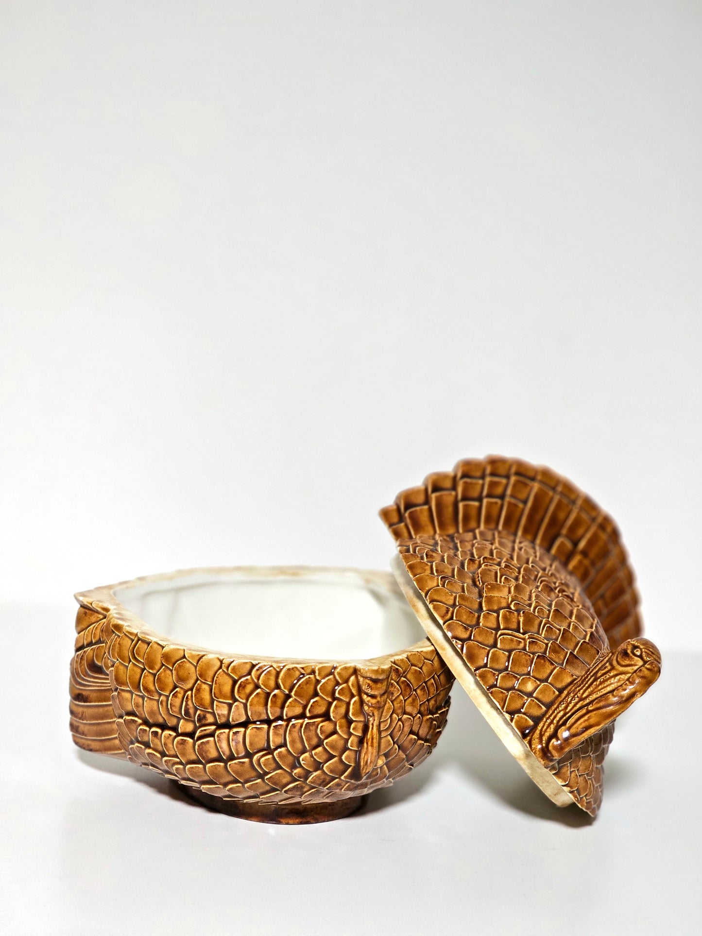 Ceramic Turkey Centerpiece Jar