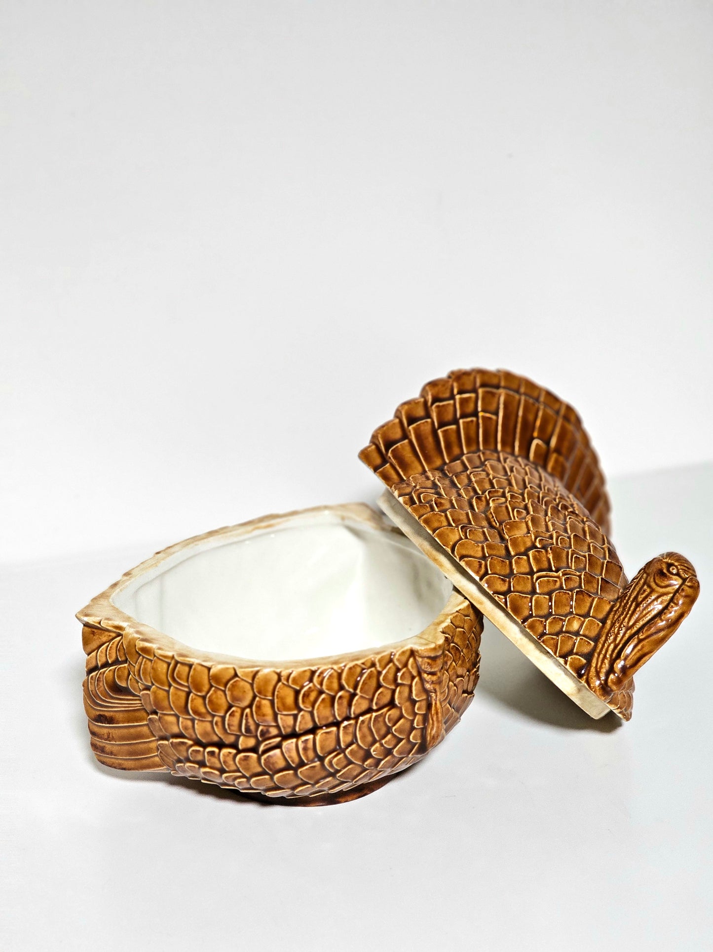 Ceramic Turkey Centerpiece Jar