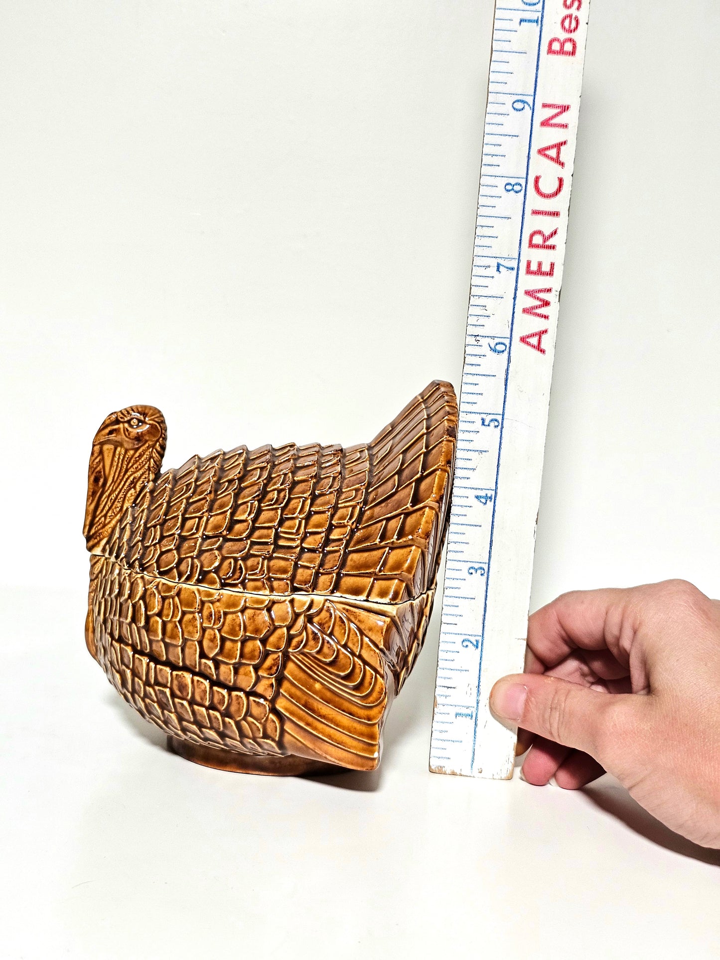 Ceramic Turkey Centerpiece Jar