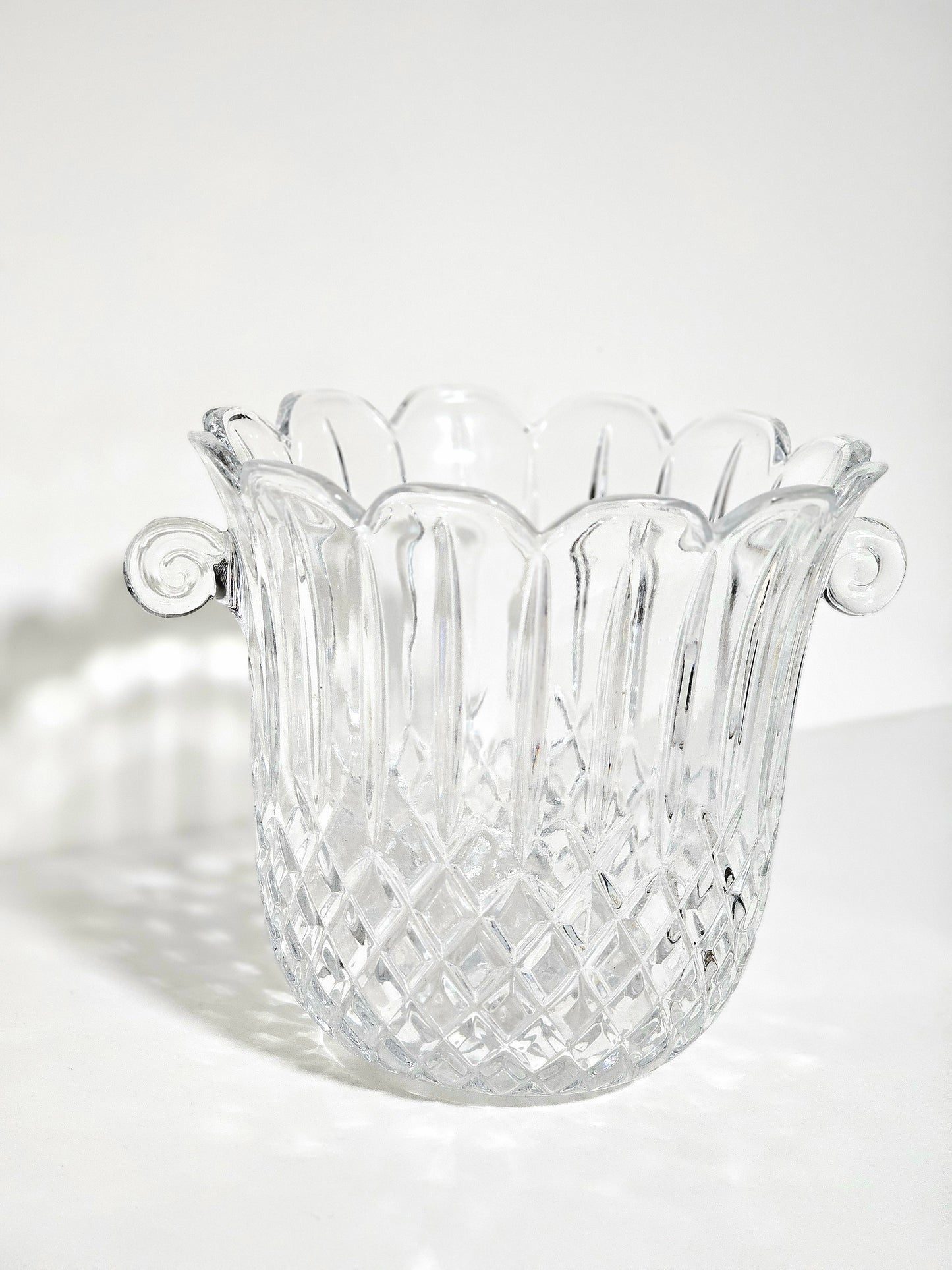 Diamond Cut Godinger Crystal Ice Bucket