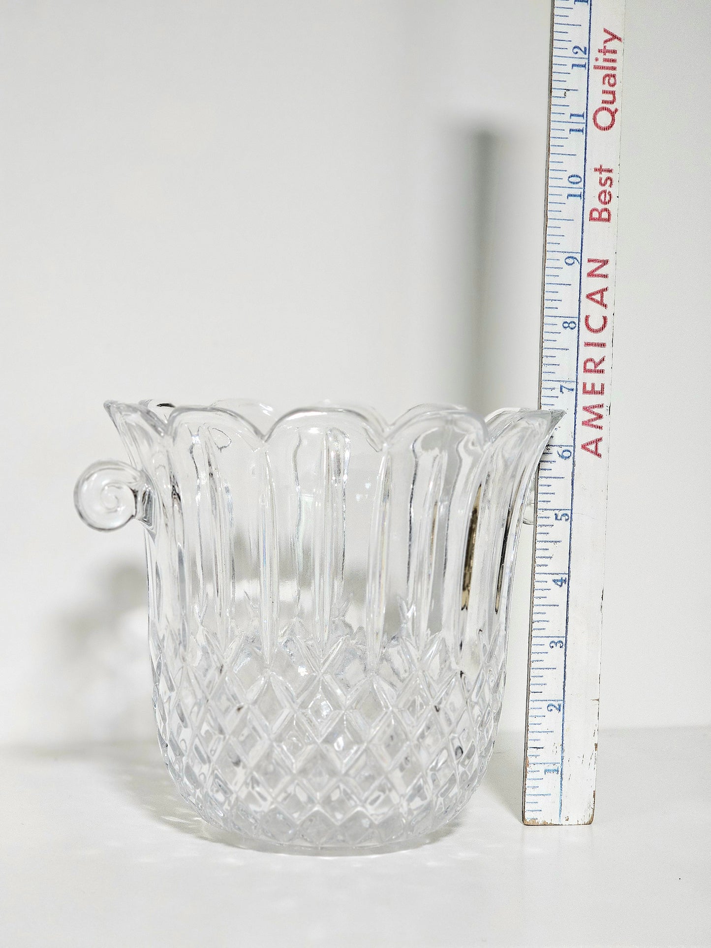 Diamond Cut Godinger Crystal Ice Bucket