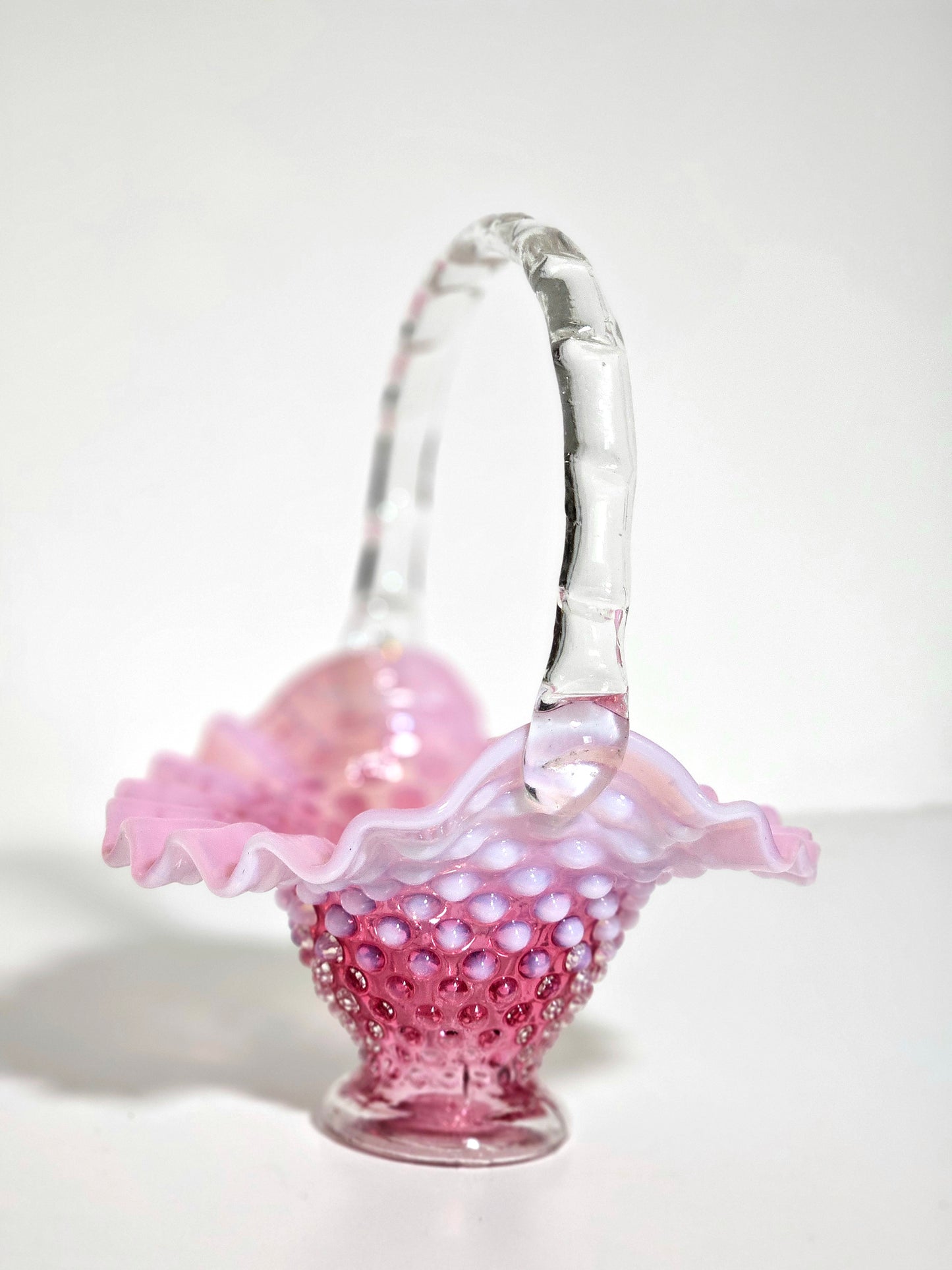 *READ* 1940's Fenton Opalescent Basket