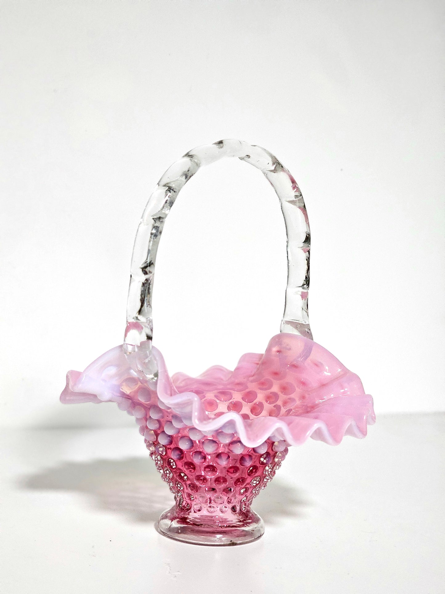 *READ* 1940's Fenton Opalescent Basket