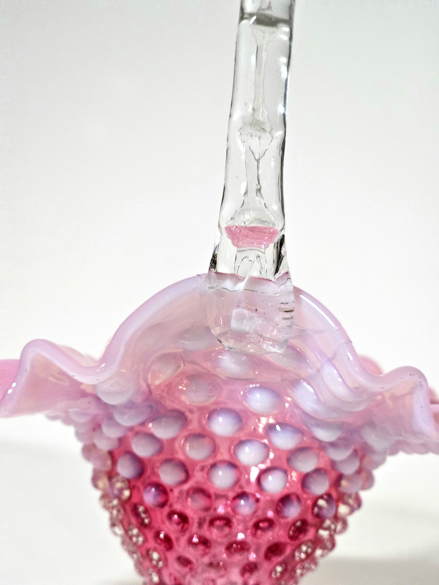 *READ* 1940's Fenton Opalescent Basket