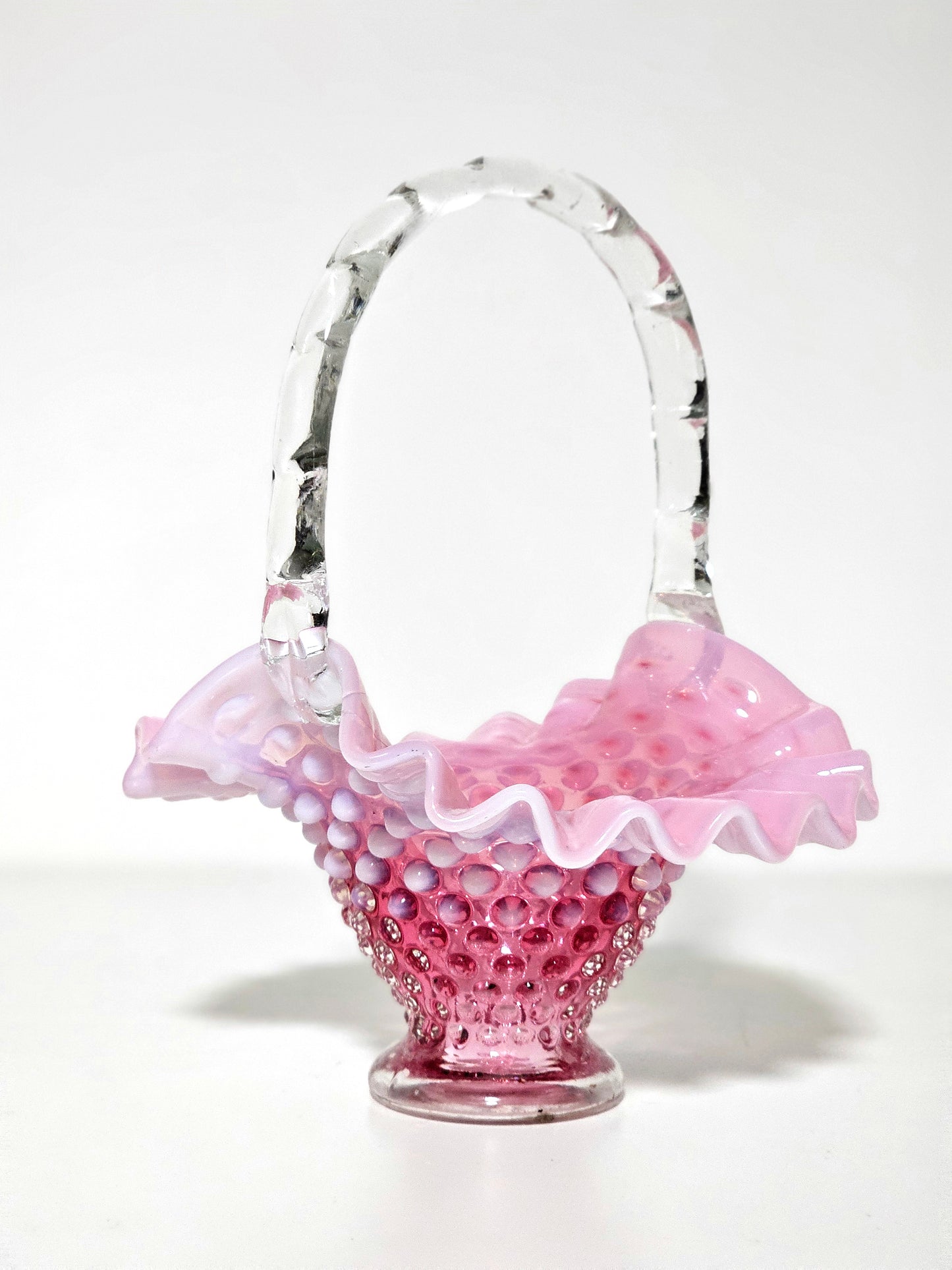 *READ* 1940's Fenton Opalescent Basket