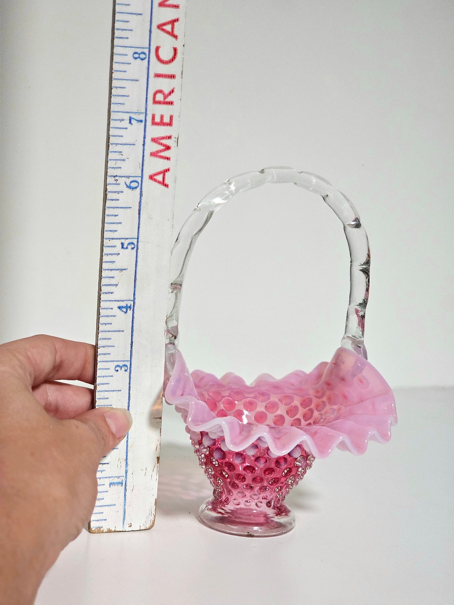 *READ* 1940's Fenton Opalescent Basket