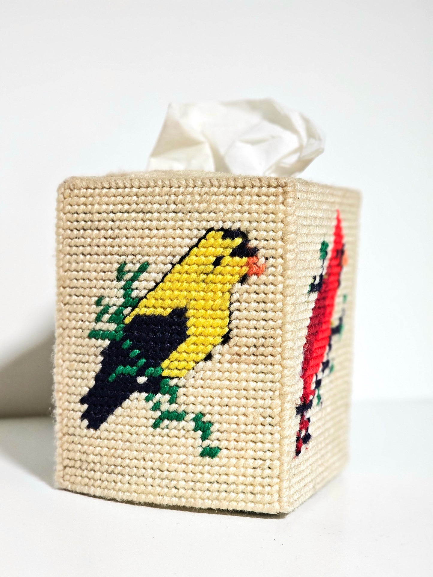 1981 Needlepoint Tissue Box