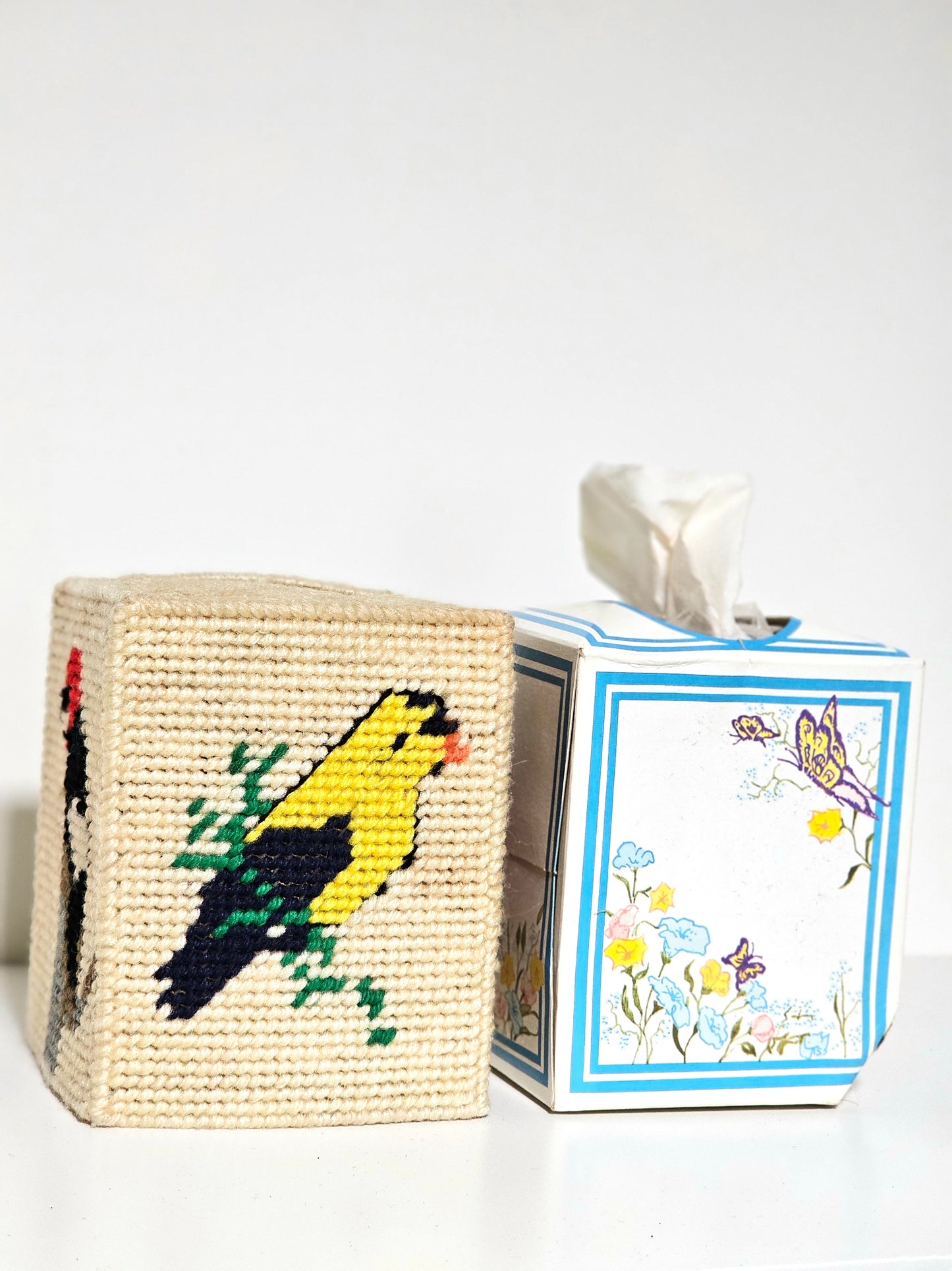 1981 Needlepoint Tissue Box