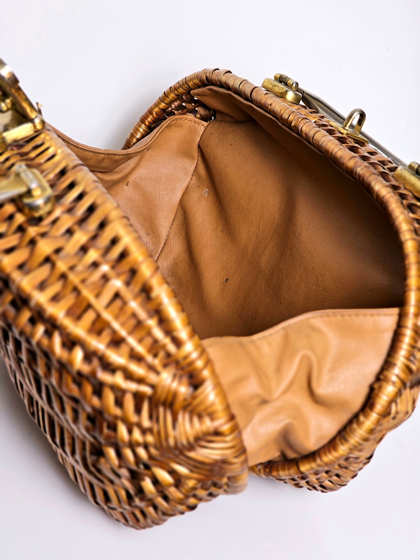 1960's Koret Oversize Wicker Purse