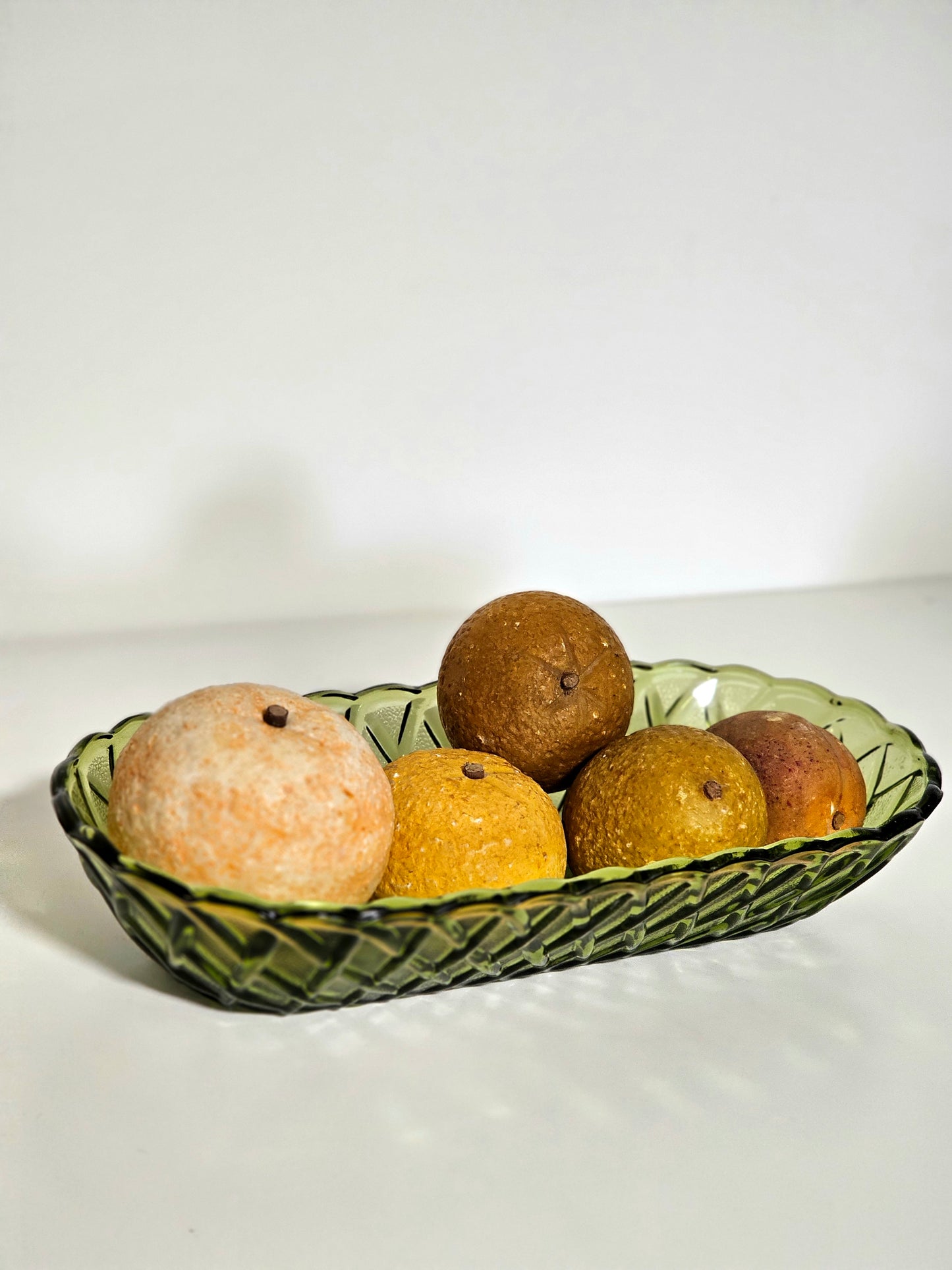 Antique Alabaster Handmade Fruits