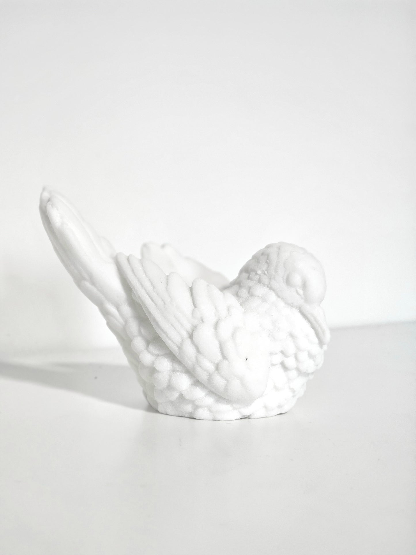 Santini Alabaster Dove Candleholder