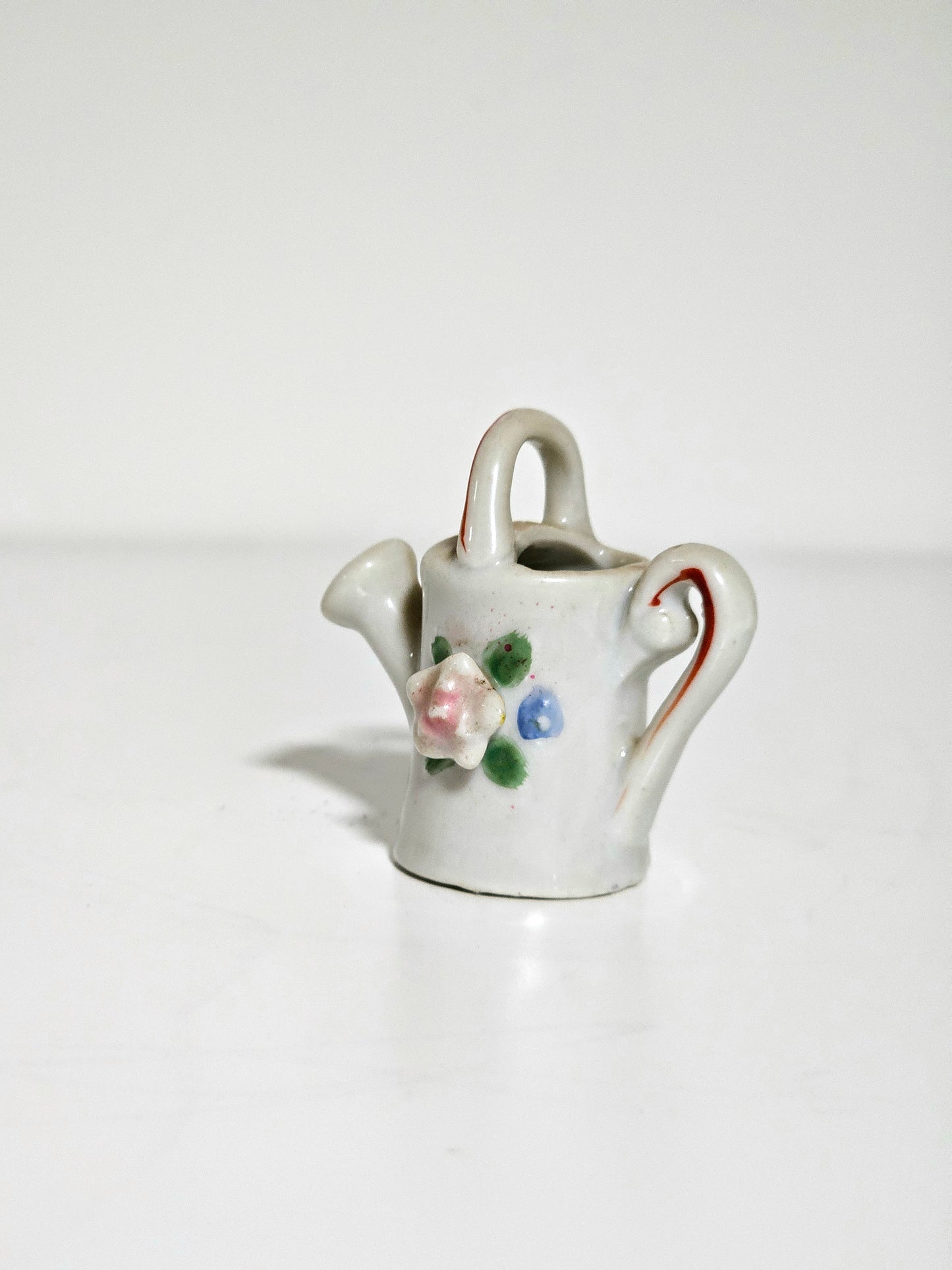 Miniature Porcelain Watering Can Planter