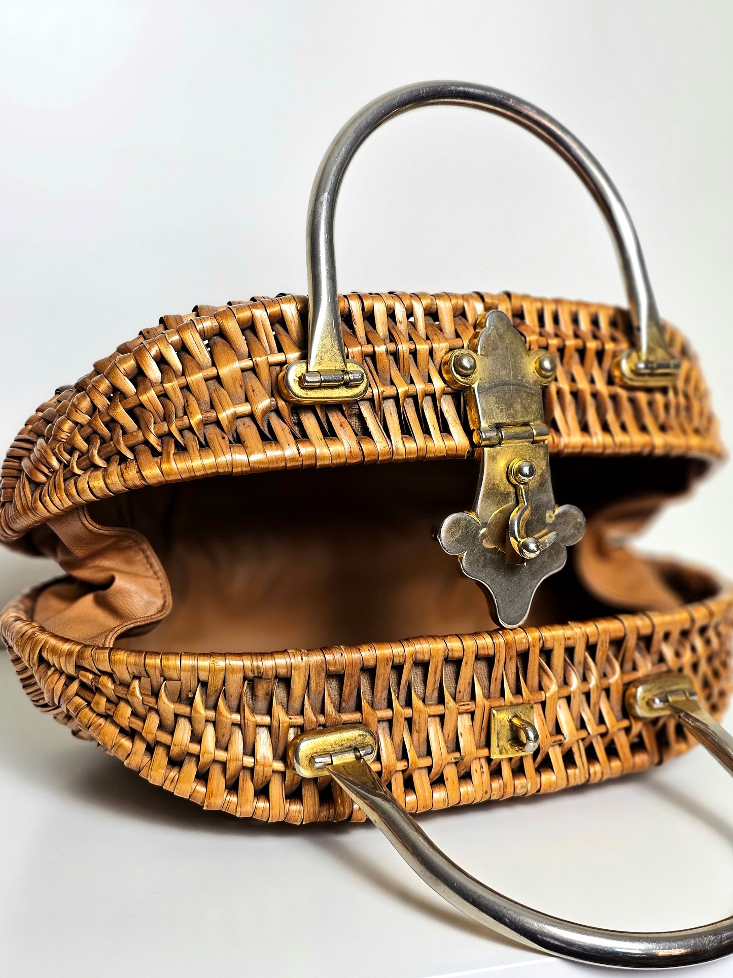 1960's Koret Oversize Wicker Purse