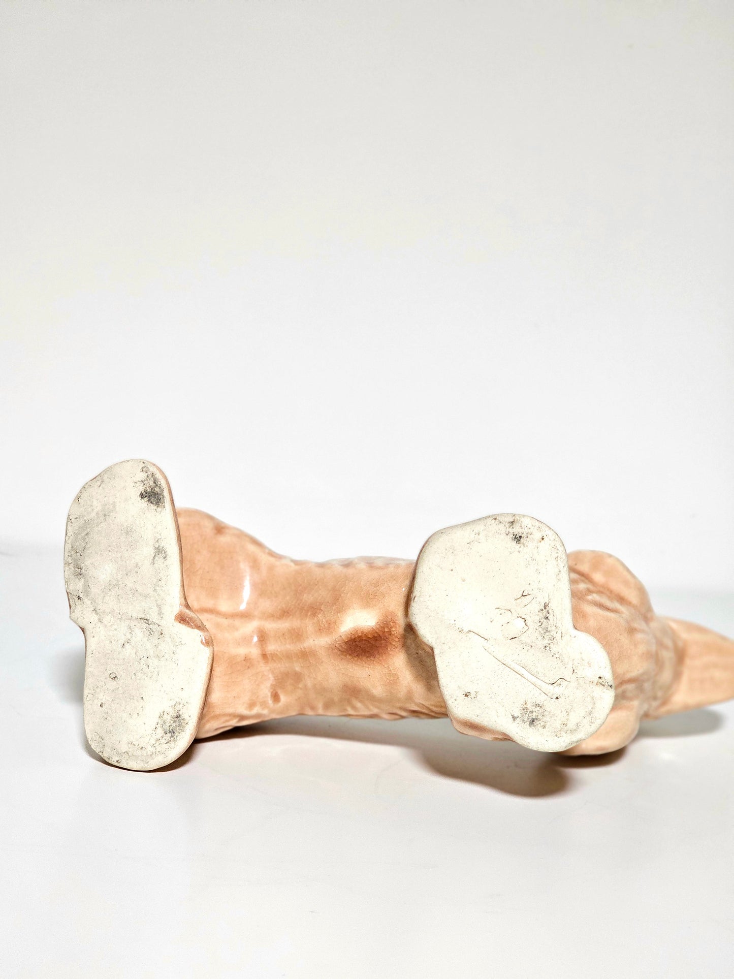 Early American Pottery Ceramic Cocker Spaniel Planter