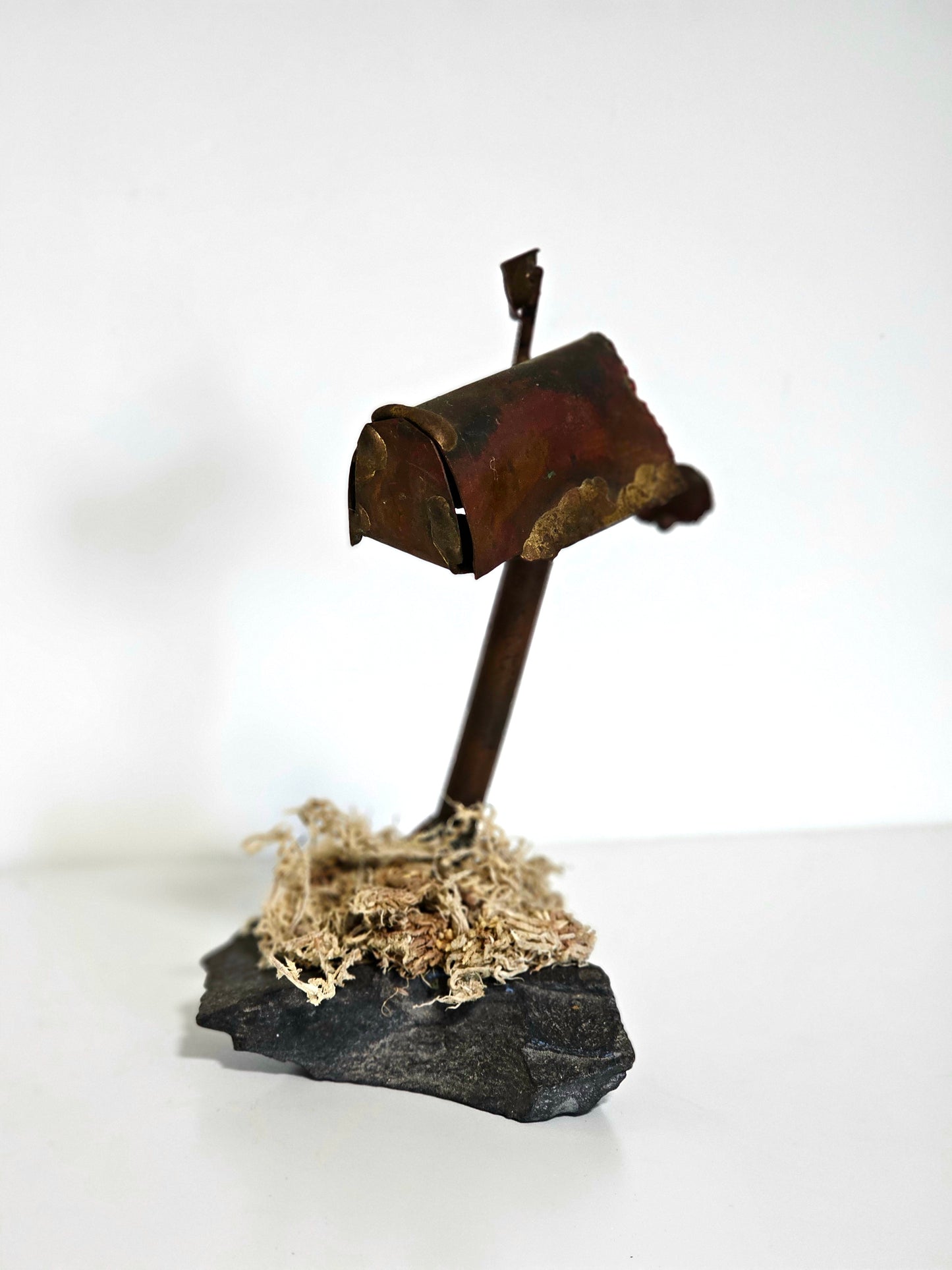 Handmade Folk Art Welded Mailbox