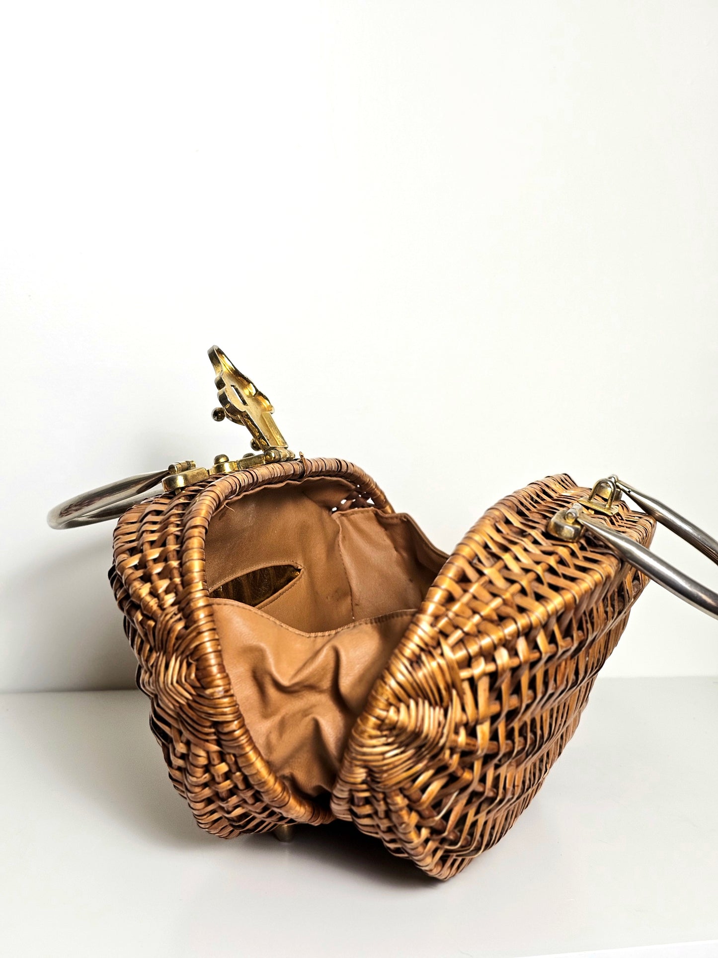 1960's Koret Oversize Wicker Purse