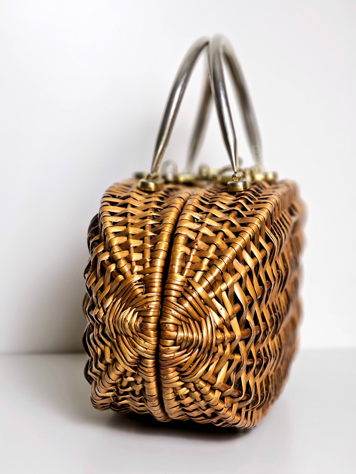 1960's Koret Oversize Wicker Purse