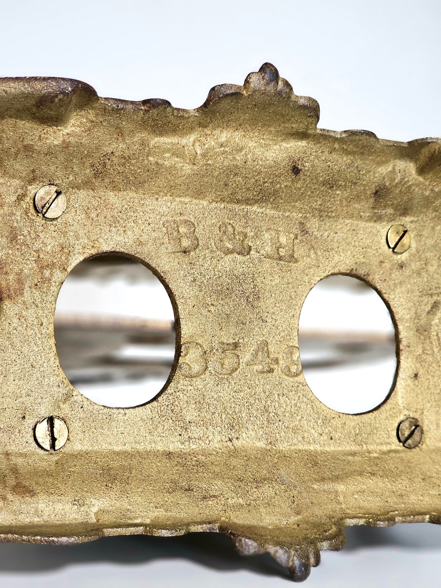 1890 Bradley & Hubbard Brass Letter Rack