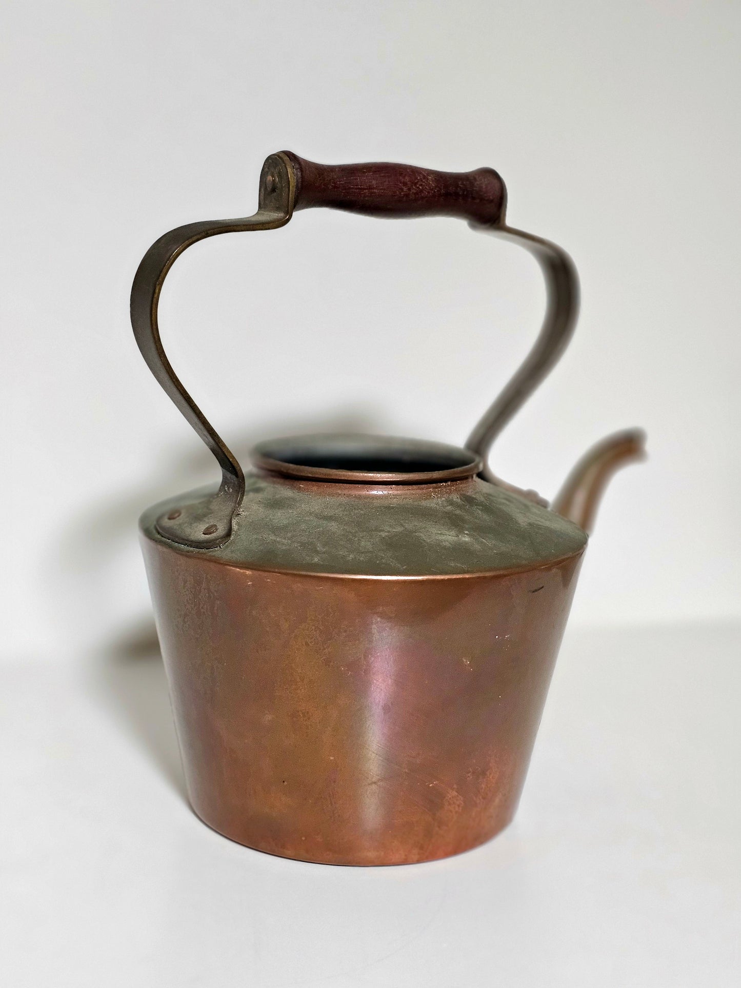 Copper Tea Kettle with Wooden Handle