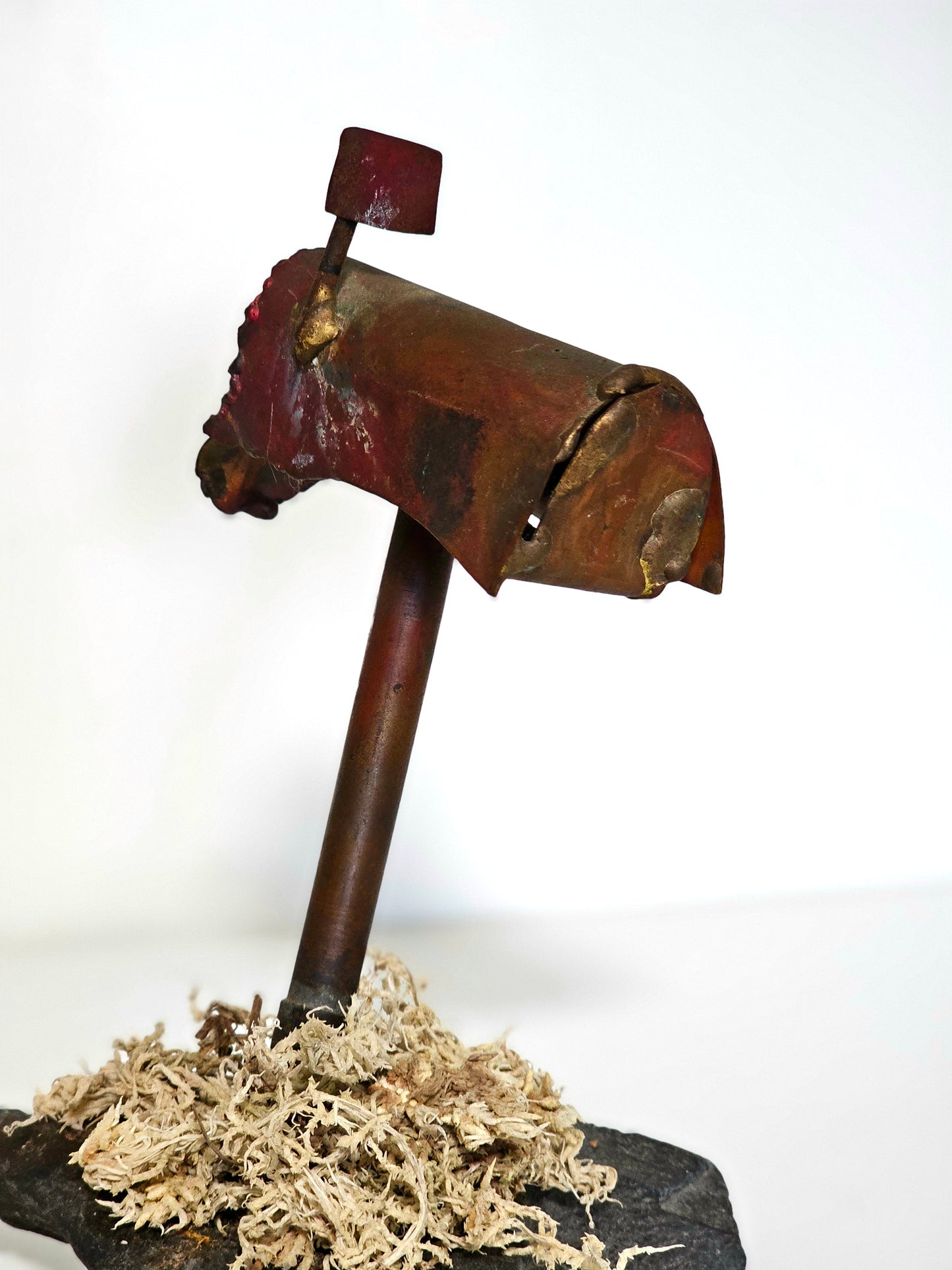 Handmade Folk Art Welded Mailbox