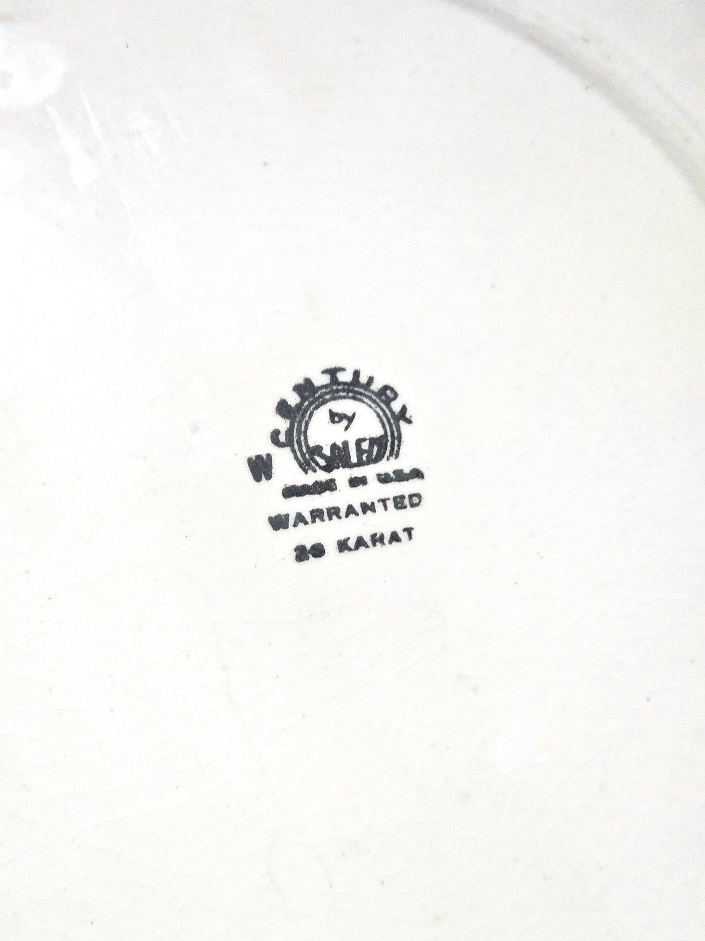 Imperial Salem 23k Gold Burgundy Plates