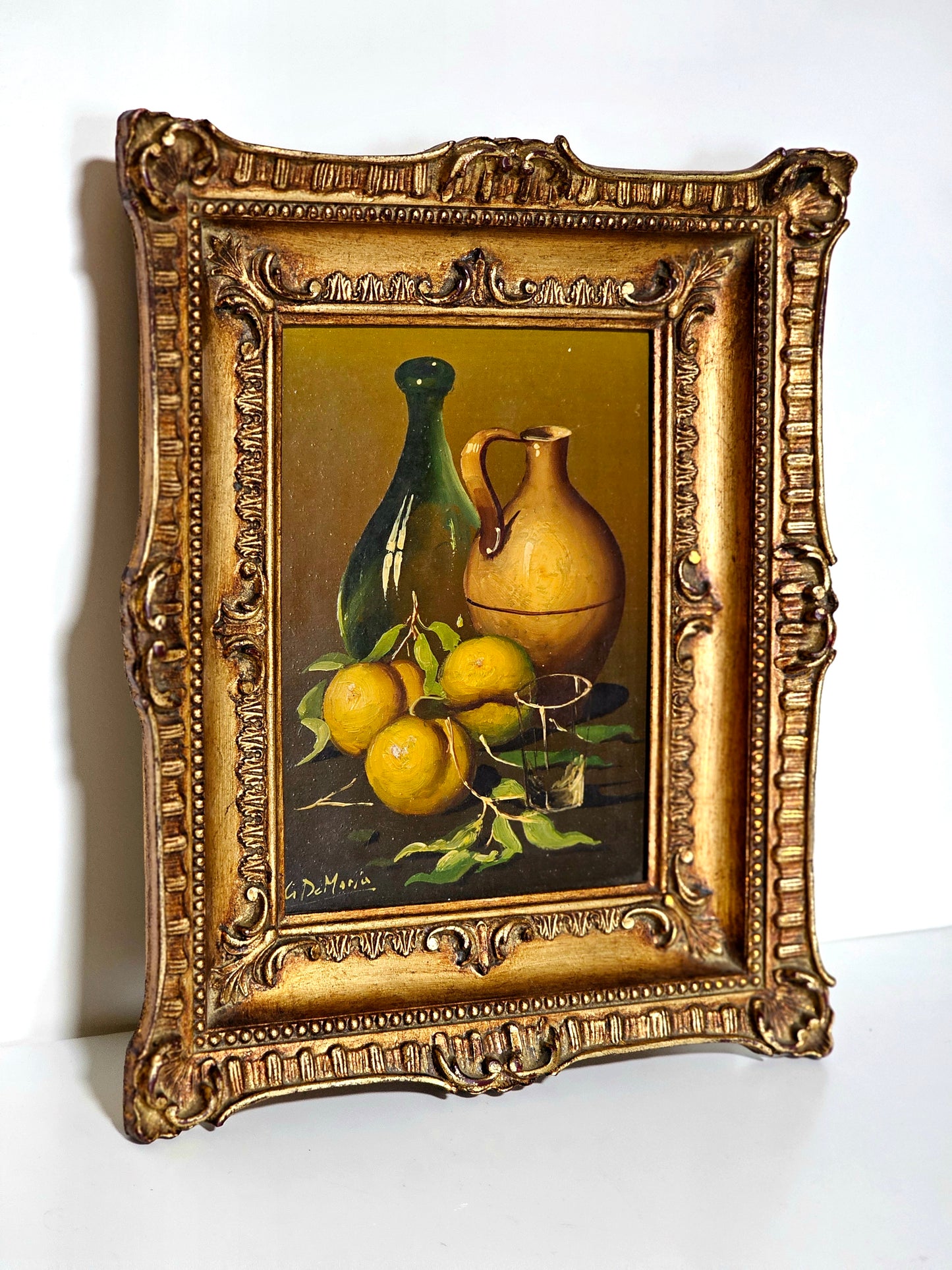 Italian Still Life Oil on Board