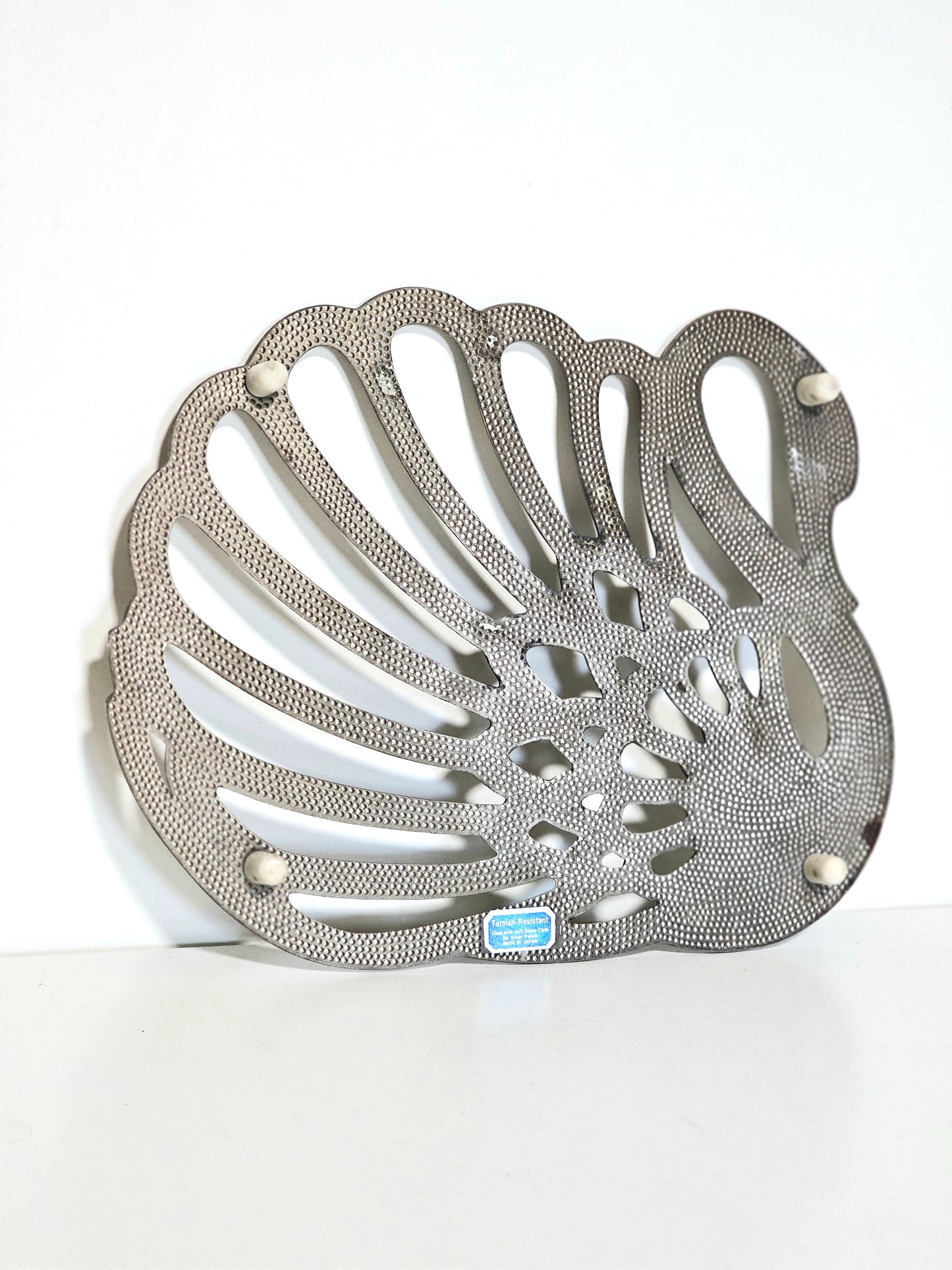Japanese Silverplated Swan Trivet