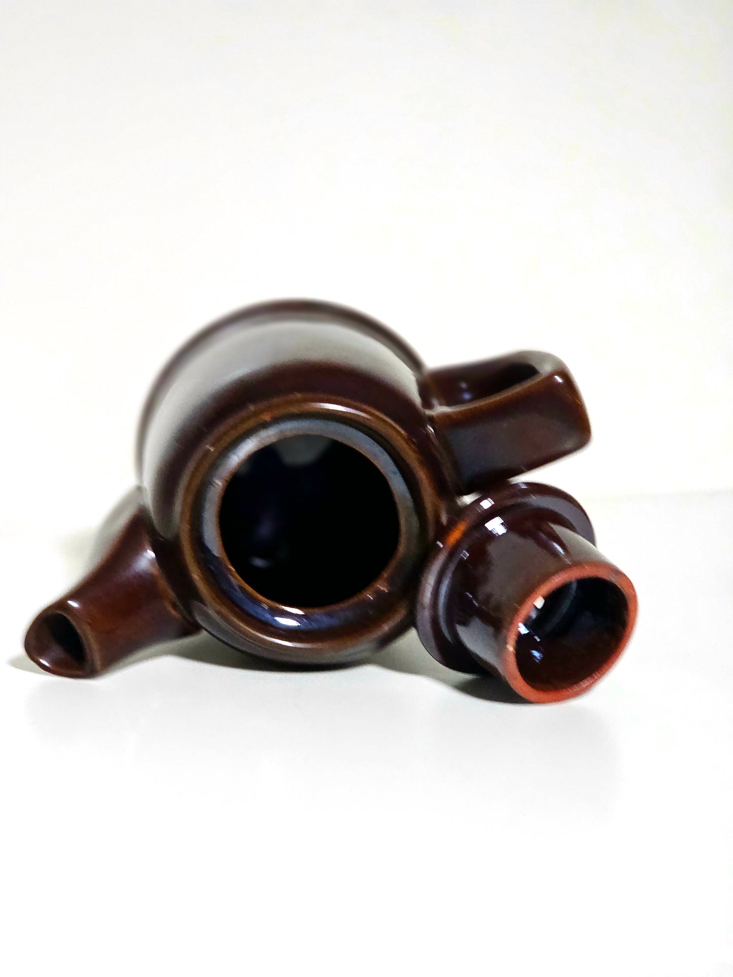 Red Clay Brown Glazed Teapot