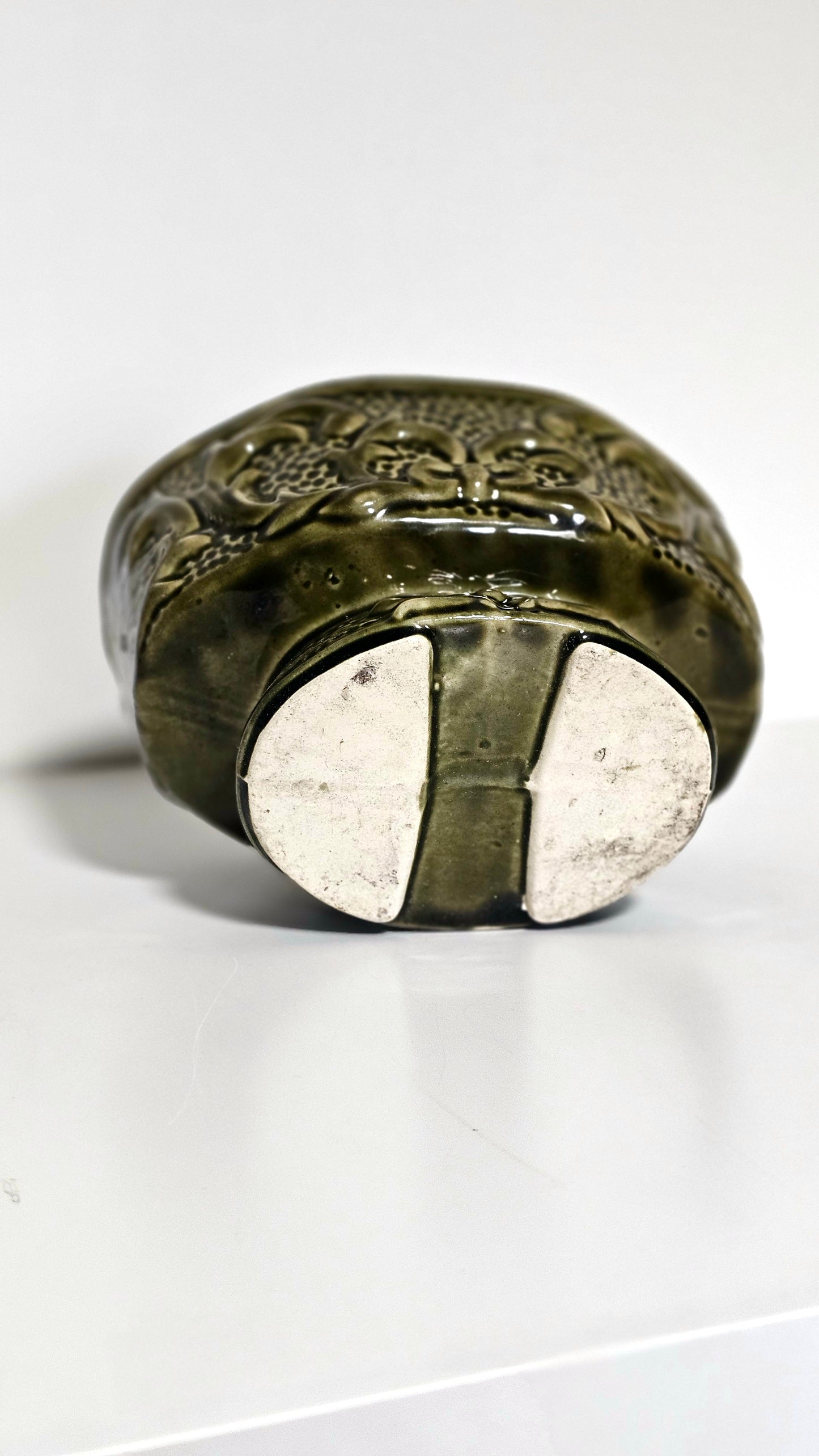 Bisque Pottery Olive Bow Planter