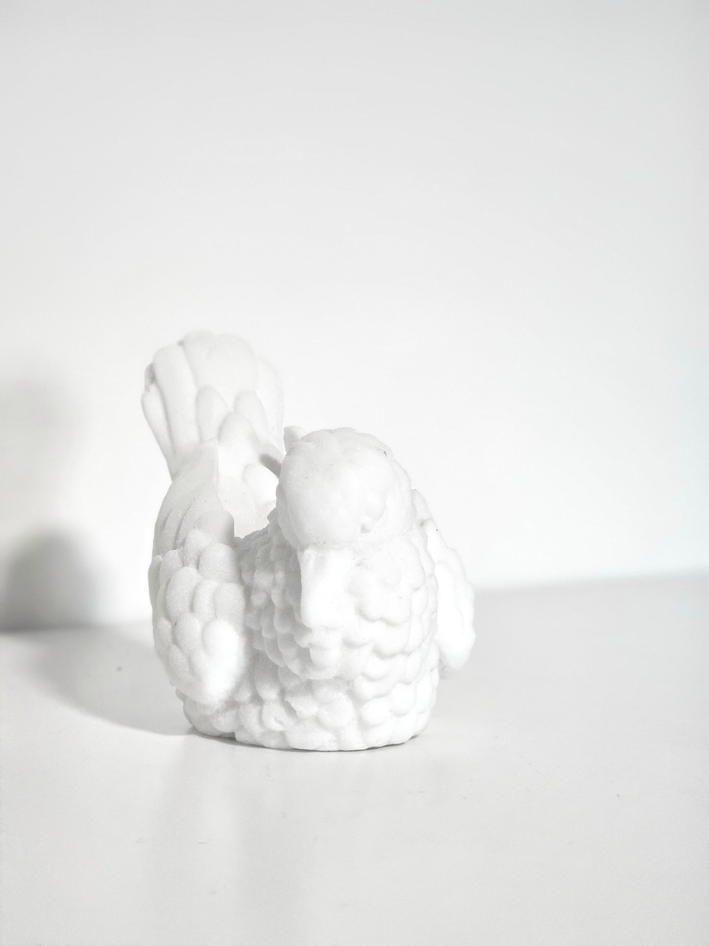 Santini Alabaster Dove Candleholder