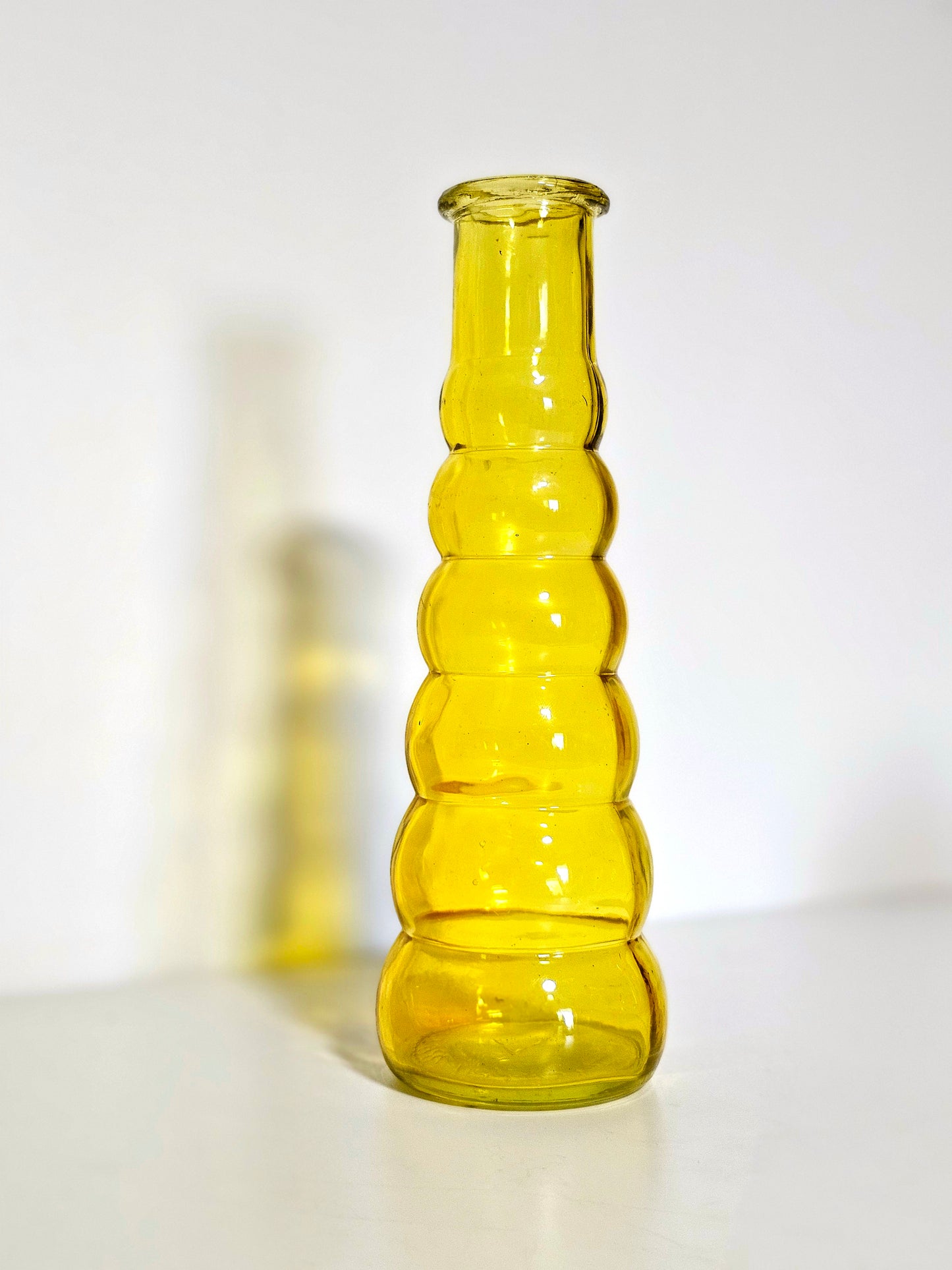 Yellow Stacked Beehive Vase