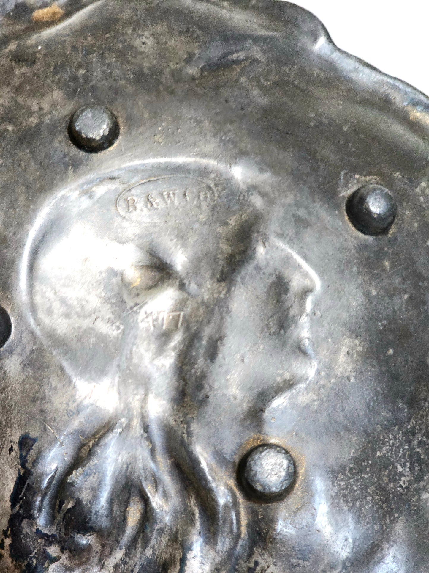 Antique Art Nouveau Cameo Ashtray