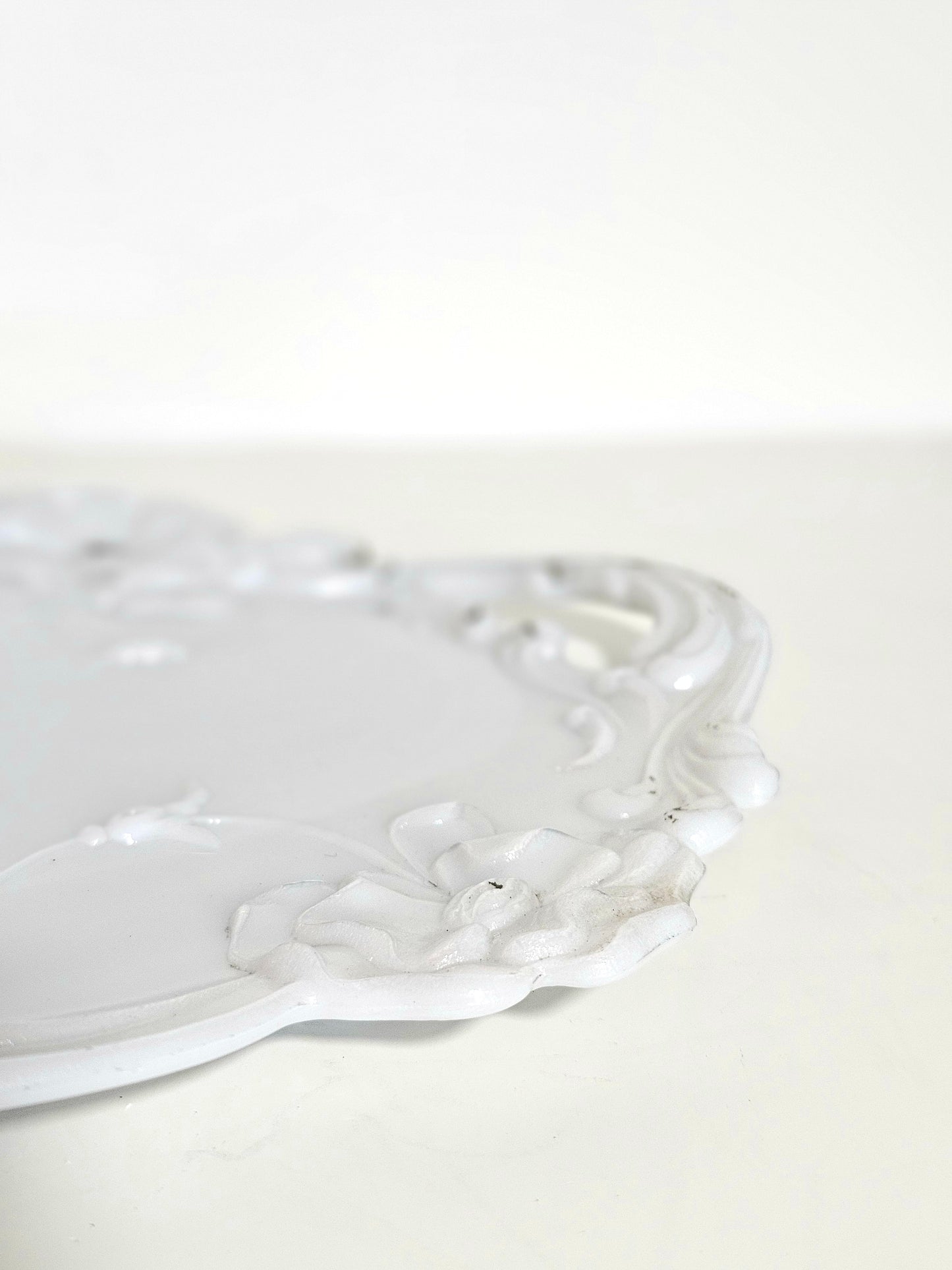 Antique Victorian Milk Glass Dresser Dish