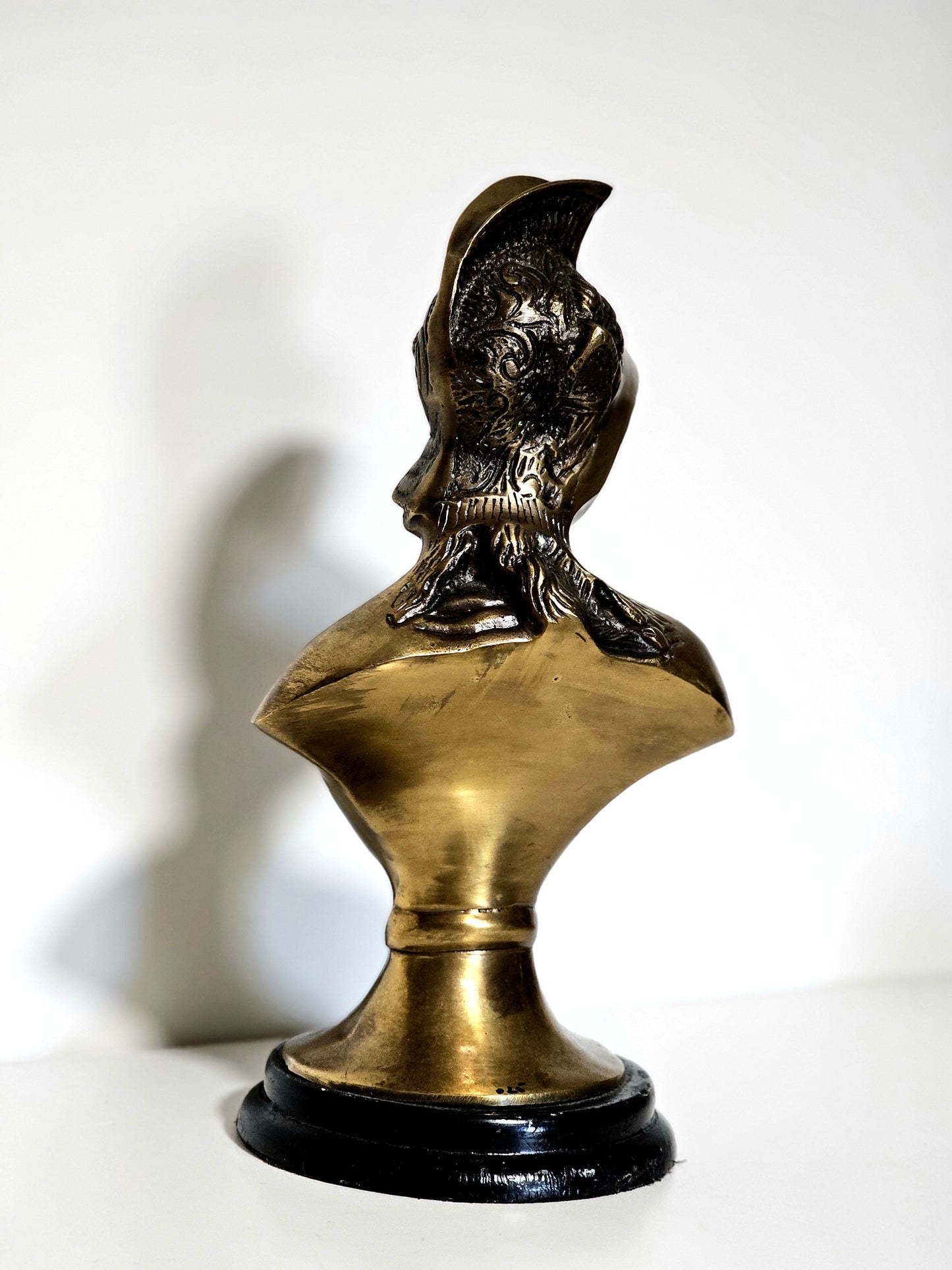 Heavy Brass Athena Pedestal Bust